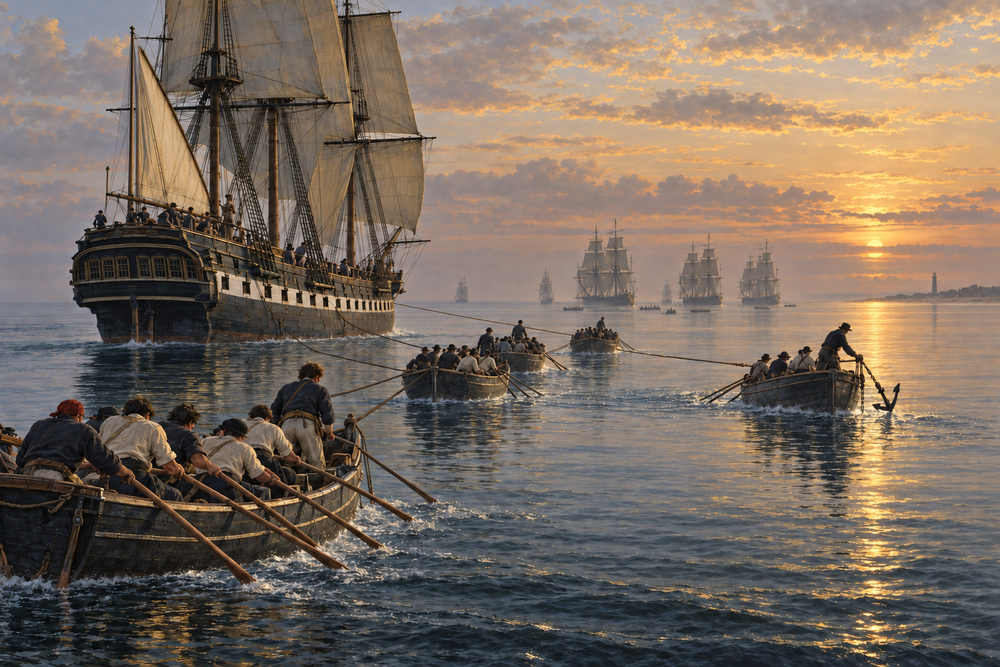 Kedging for Freedom: Constitution’s Great Escape, 1812