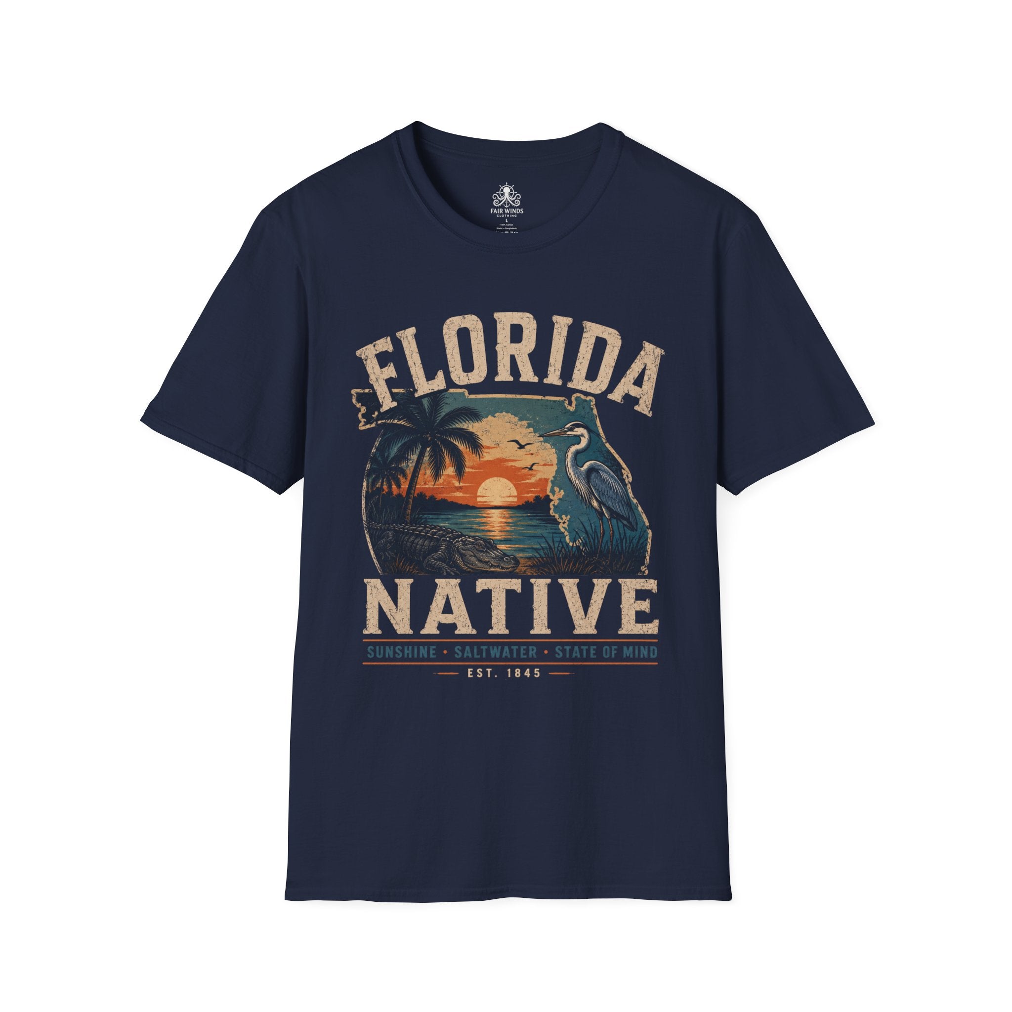 Florida Native Retro Sunset T-Shirt
