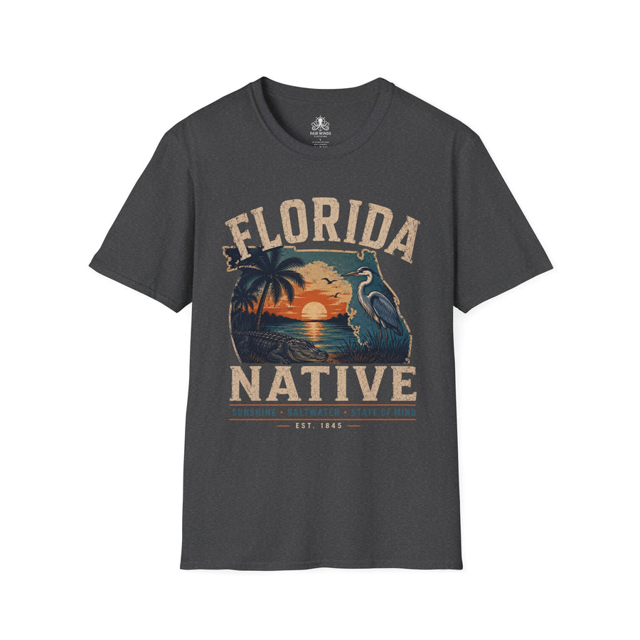 Florida Native Retro Sunset T-Shirt