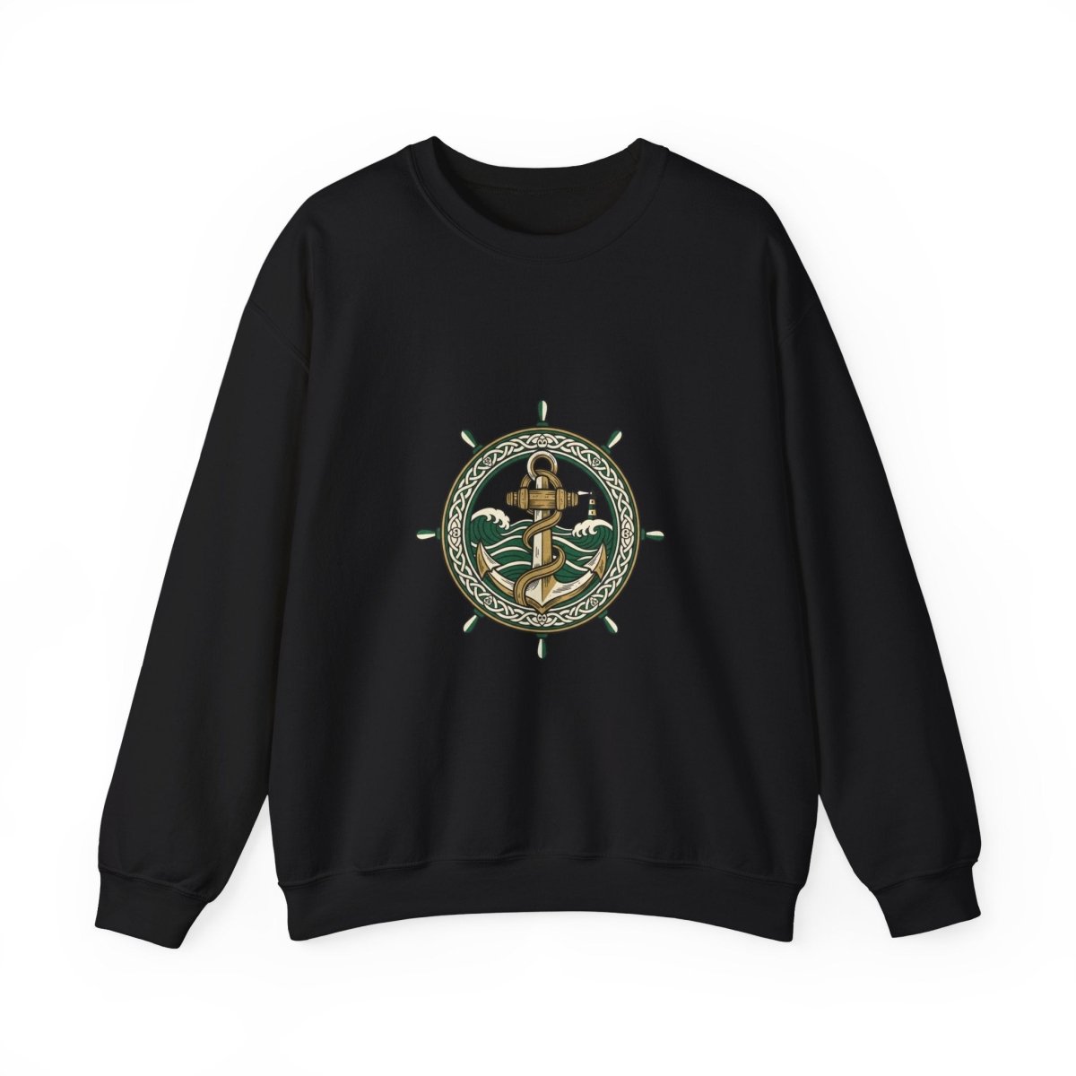 Celtic Anchor Crest Sweatshirt | Irish Heritage, Dark Academia - Fair Winds Clothing