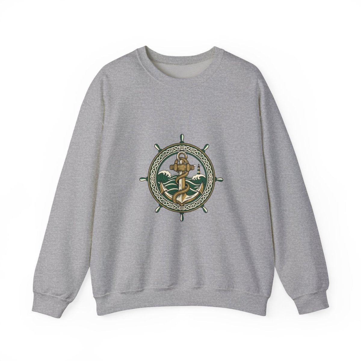 Celtic Anchor Crest Sweatshirt | Irish Heritage, Dark Academia - Fair Winds Clothing