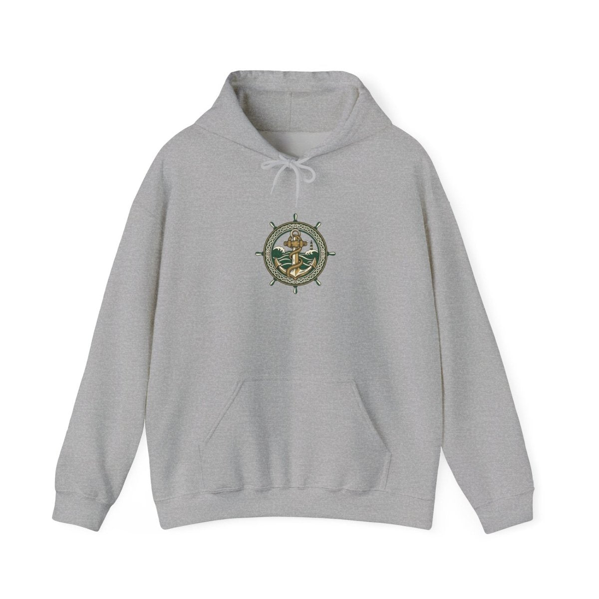 Celtic Knot Crest Hoodie | Irish Heritage, Emerald Dark Academia - Fair Winds Clothing