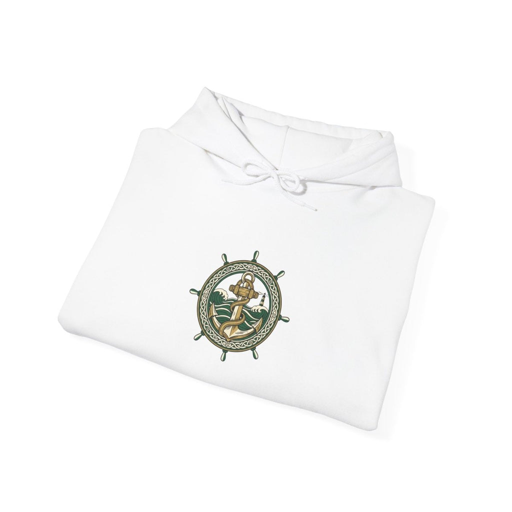Celtic Knot Crest Hoodie | Irish Heritage, Emerald Dark Academia - Fair Winds Clothing