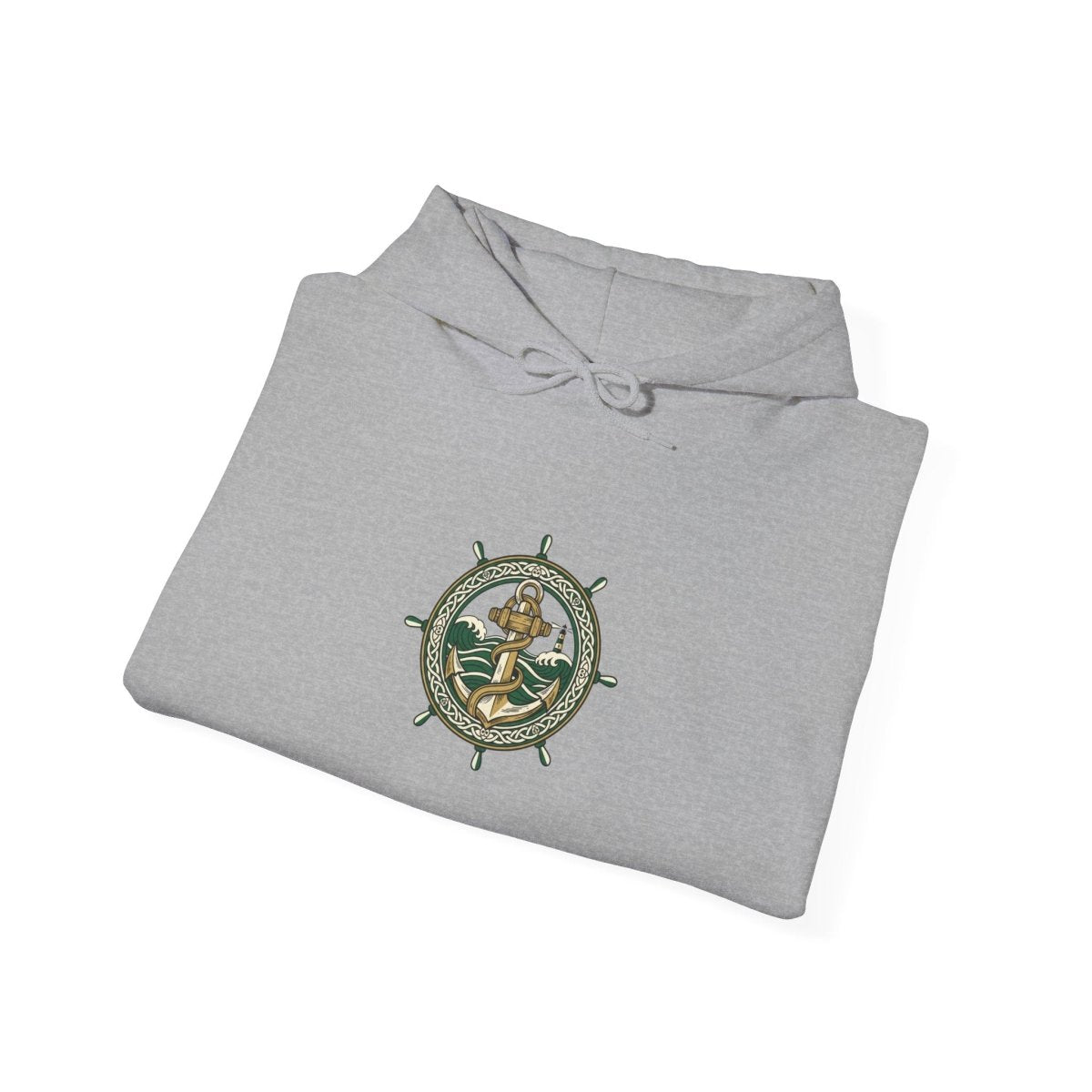 Celtic Knot Crest Hoodie | Irish Heritage, Emerald Dark Academia - Fair Winds Clothing