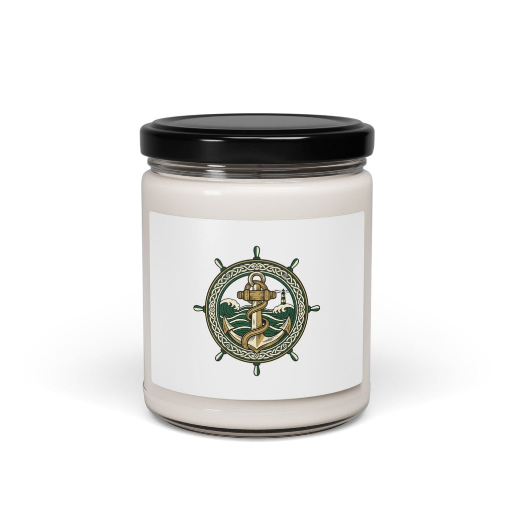 Celtic Knot Crest Soy Candle | Irish Heritage, Dark Academia - Fair Winds Clothing