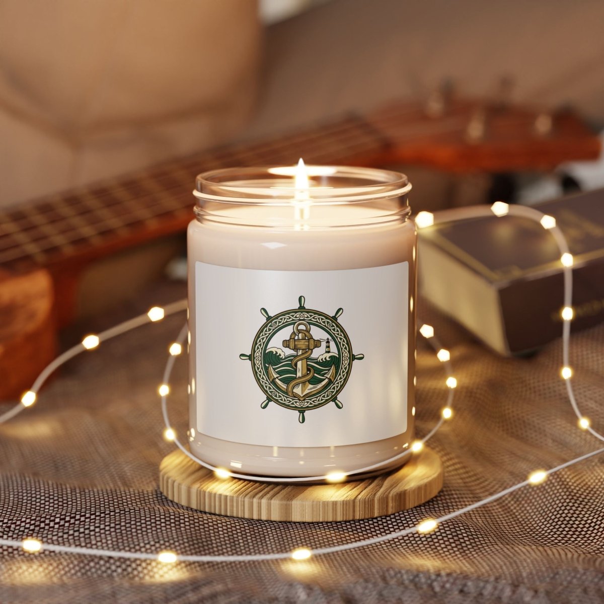 Celtic Knot Crest Soy Candle | Irish Heritage, Dark Academia - Fair Winds Clothing