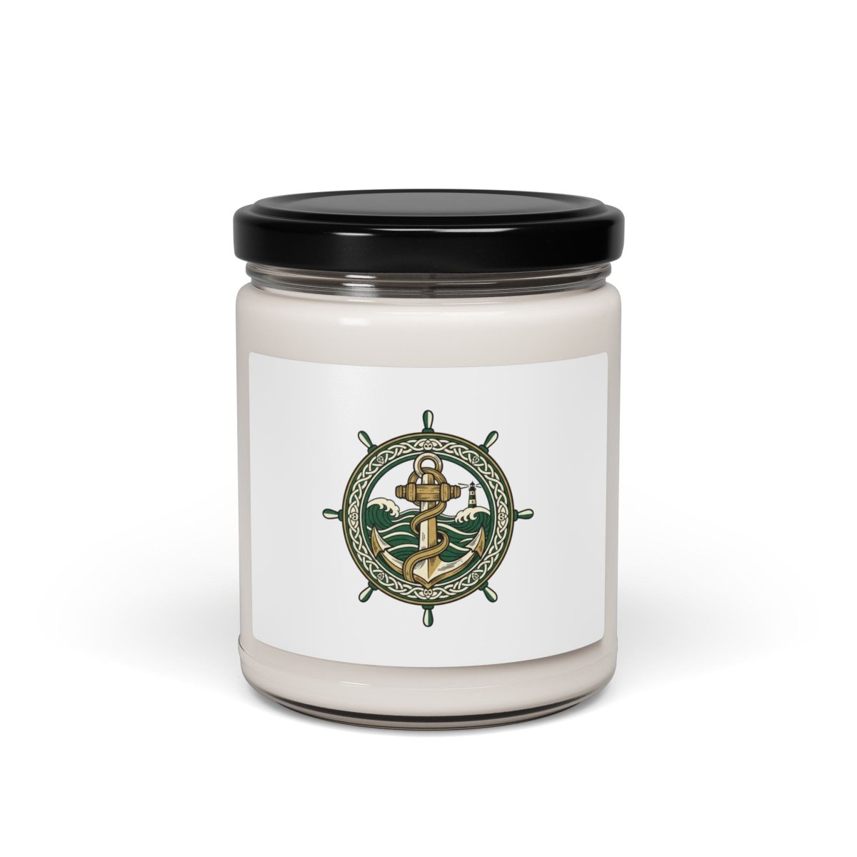 Celtic Knot Crest Soy Candle | Irish Heritage, Dark Academia - Fair Winds Clothing