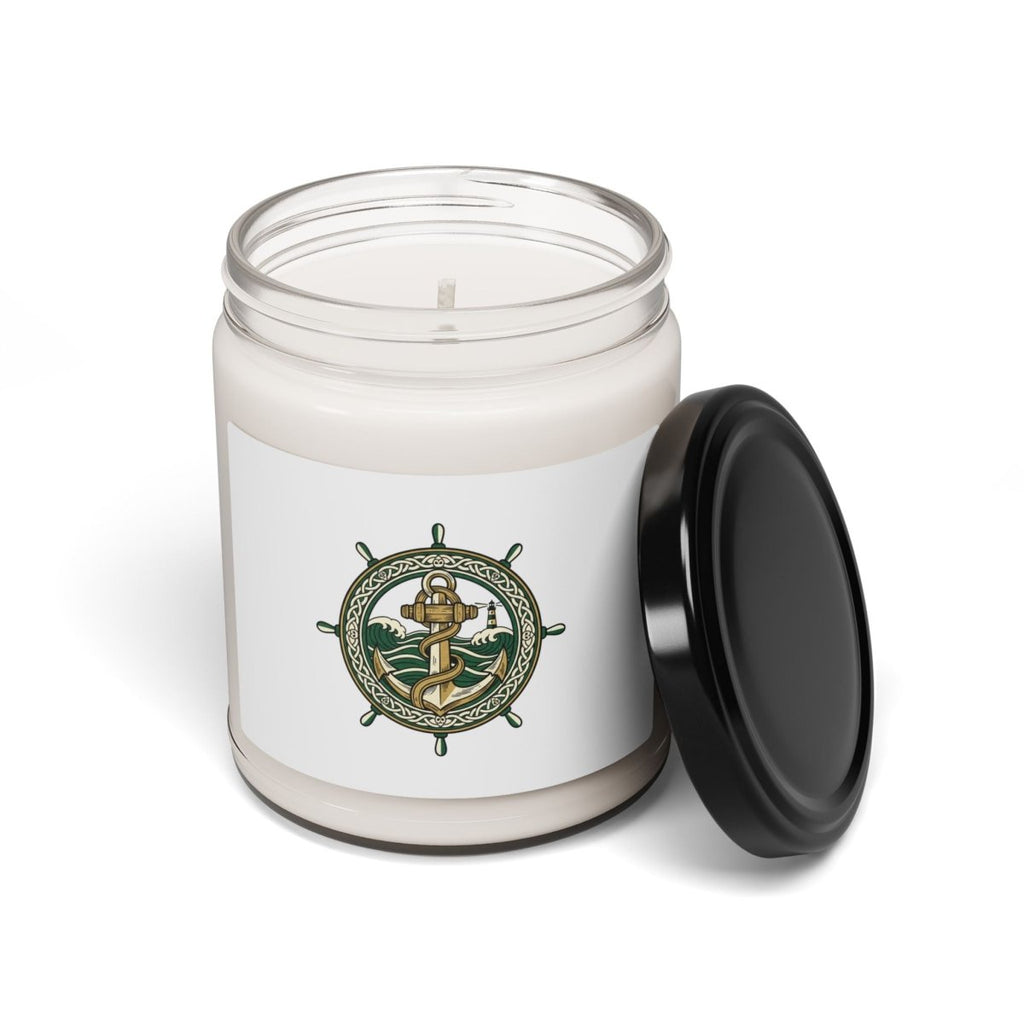 Celtic Knot Crest Soy Candle | Irish Heritage, Dark Academia - Fair Winds Clothing