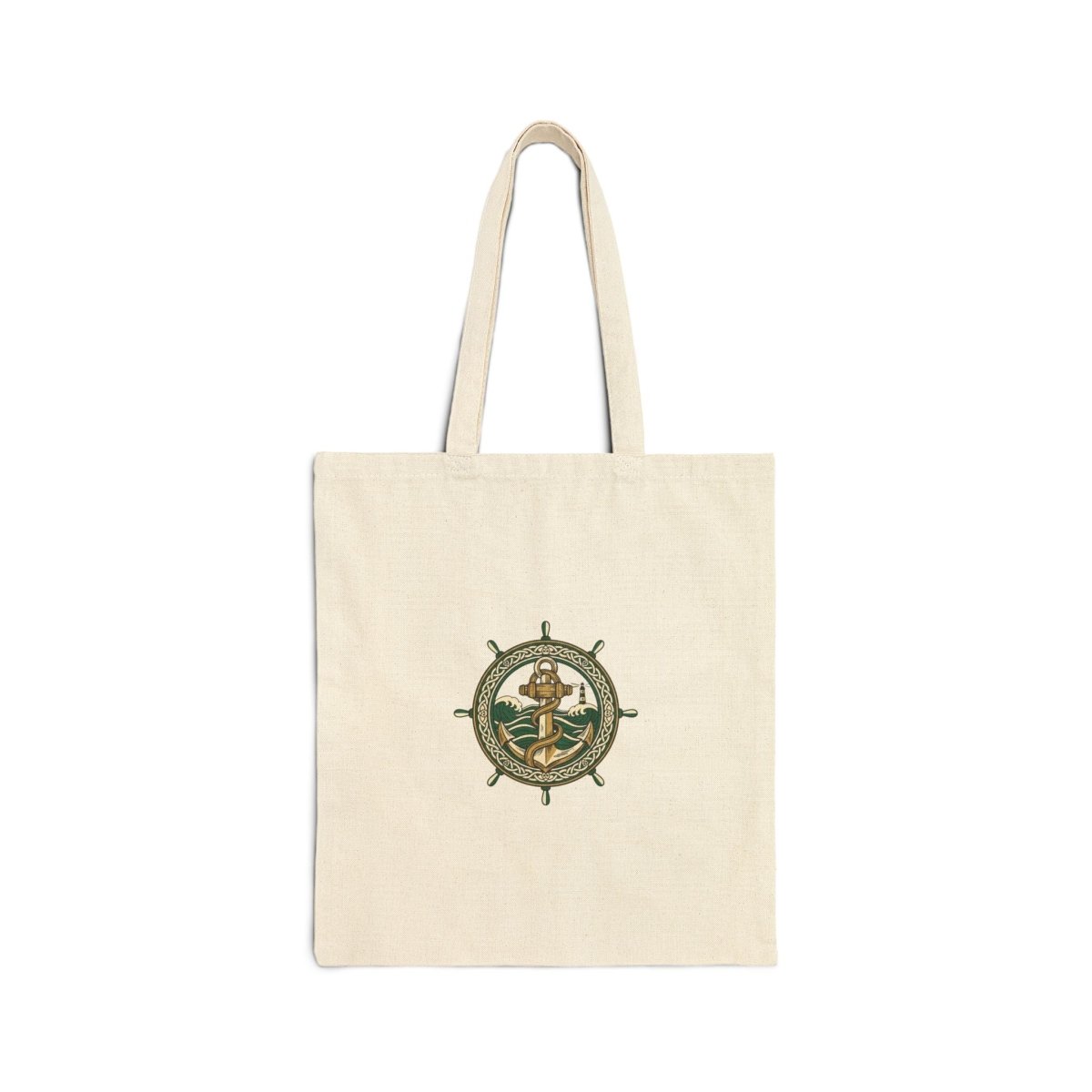 Celtic Knot Crest Tote | Irish Heritage, Emerald Dark Academia - Fair Winds Clothing