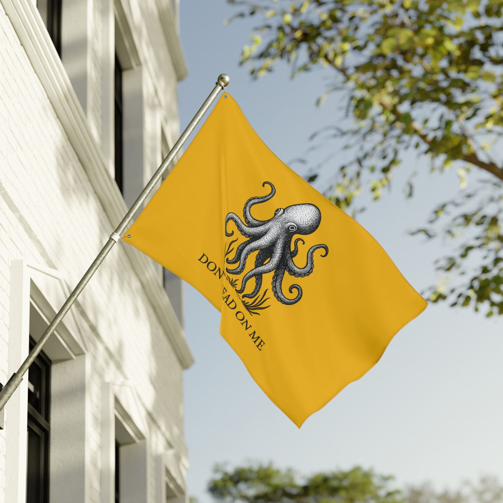 Don't Tread On Me Octopus Flag — Double - Sided Nautical Liberty Banner - Fair Winds Clothing