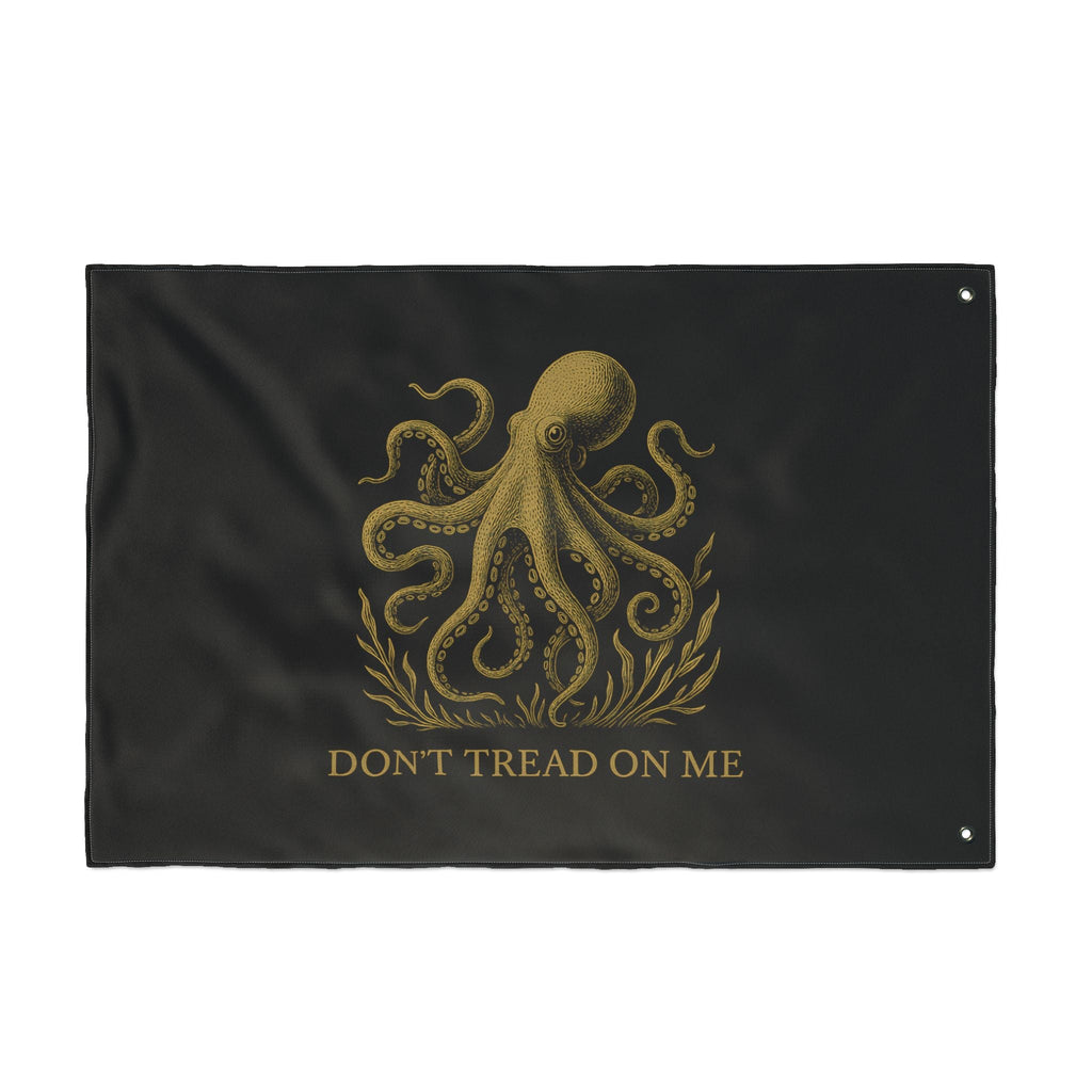 Don't Tread On Me Octopus Flag — Double-Sided Nautical Liberty Banner - Fair Winds ClothingHome Decor