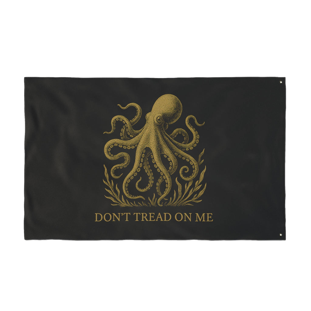 Don't Tread On Me Octopus Flag — Double-Sided Nautical Liberty Banner - Fair Winds ClothingHome Decor