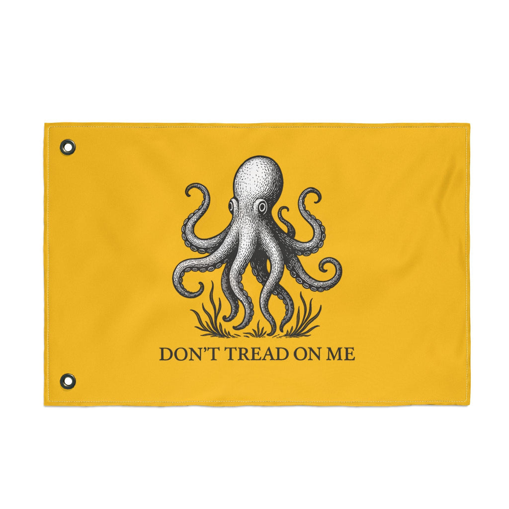 Don't Tread On Me Octopus Flag — Double - Sided Nautical Liberty Banner - Fair Winds Clothing