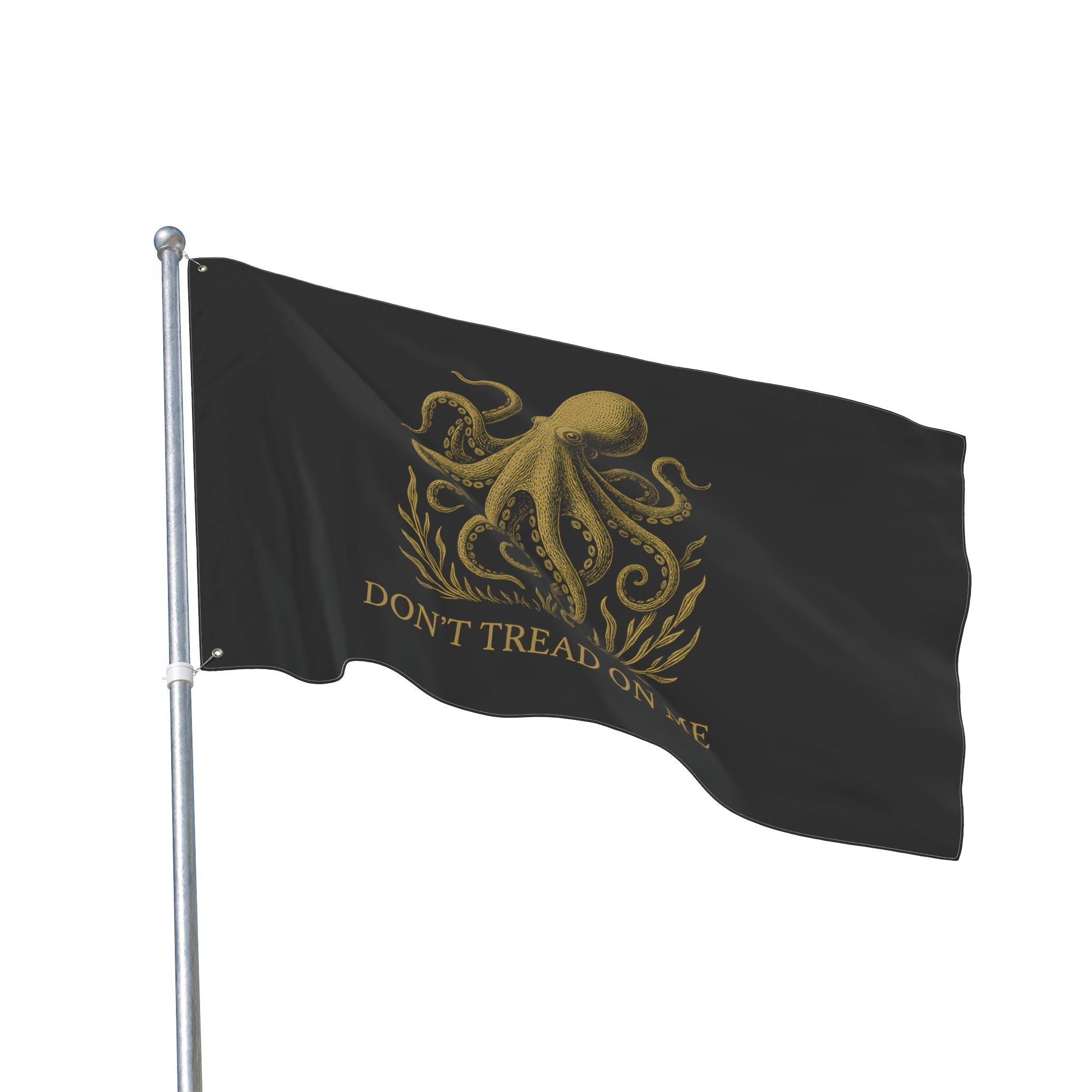 Don't Tread On Me Octopus Flag — Double-Sided Nautical Liberty Banner - Fair Winds ClothingHome Decor