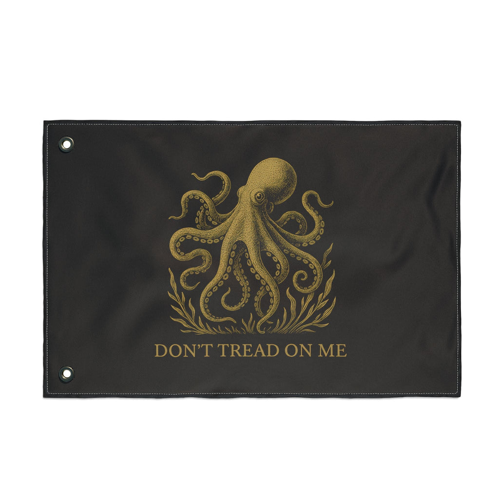 Don't Tread On Me Octopus Flag — Double-Sided Nautical Liberty Banner - Fair Winds ClothingHome Decor