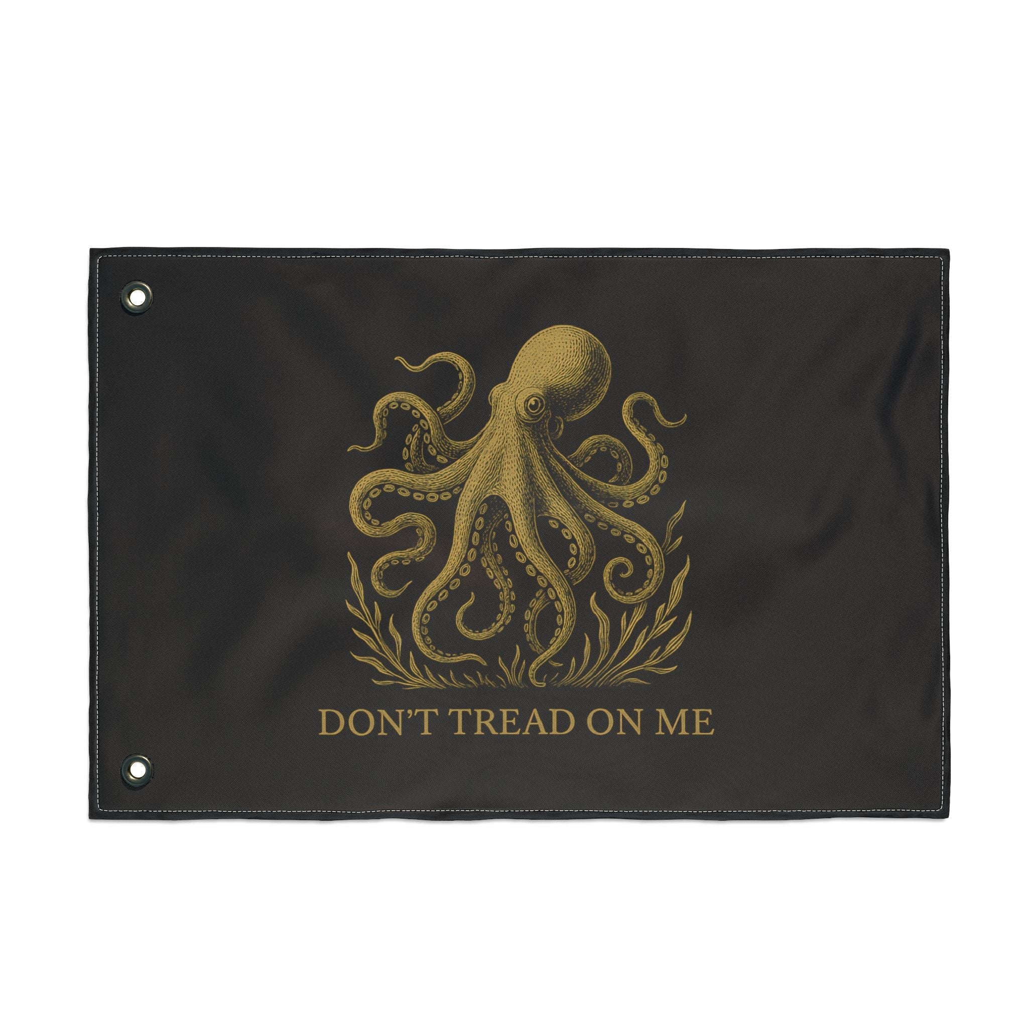 Don't Tread On Me Octopus Flag — Double-Sided Nautical Liberty Banner - Fair Winds ClothingHome Decor
