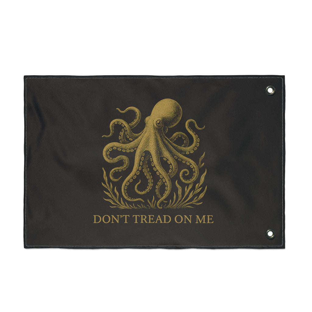 Don't Tread On Me Octopus Flag — Double-Sided Nautical Liberty Banner - Fair Winds ClothingHome Decor