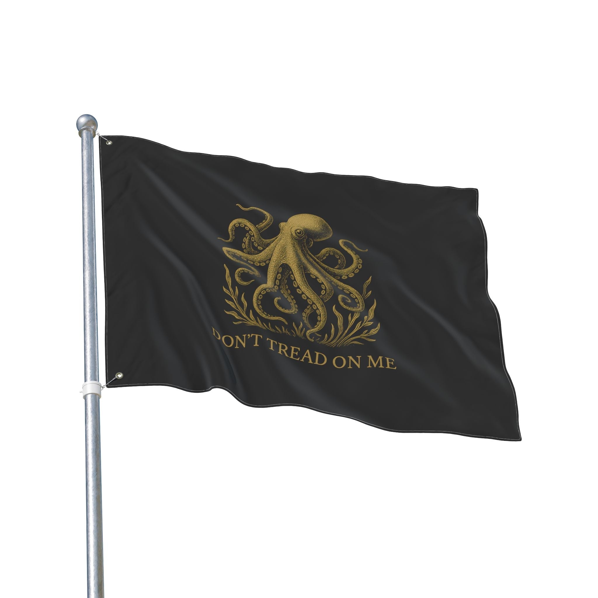 Don't Tread On Me Octopus Flag — Double-Sided Nautical Liberty Banner - Fair Winds ClothingHome Decor
