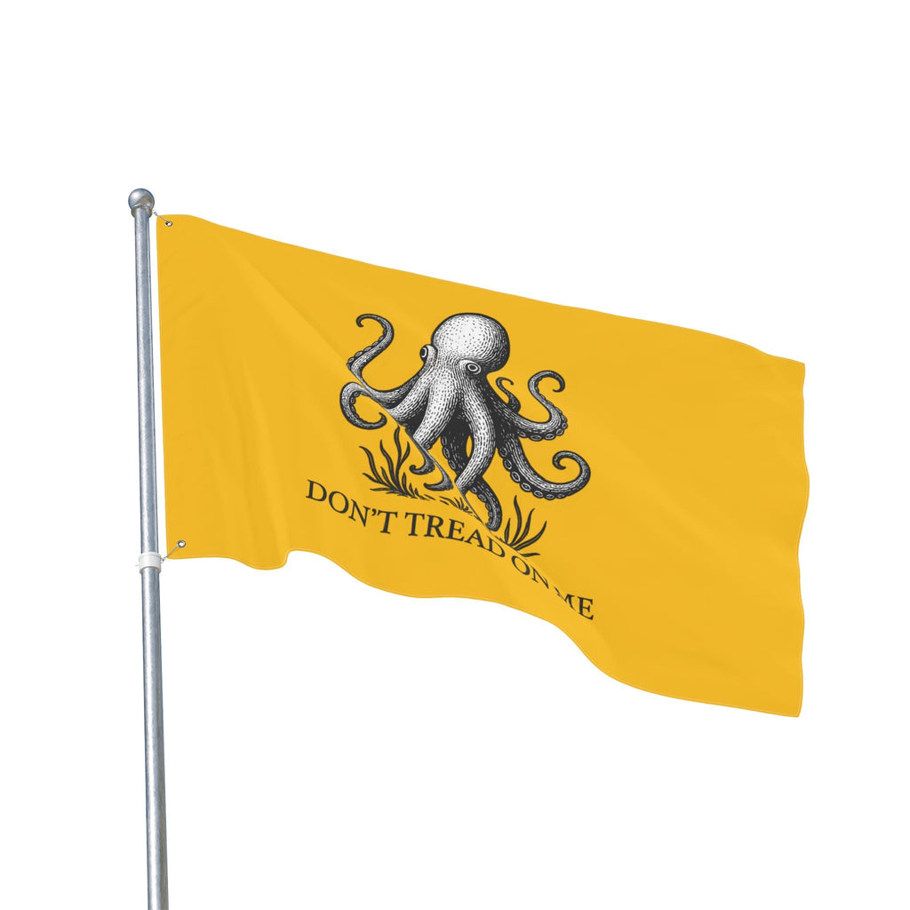 Don't Tread On Me Octopus Flag — Double - Sided Nautical Liberty Banner - Fair Winds Clothing