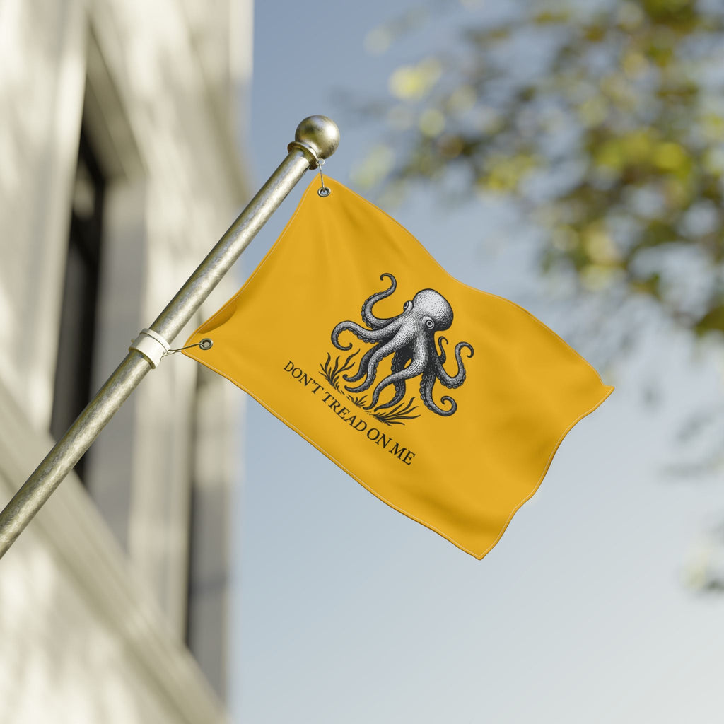 Don't Tread On Me Octopus Flag — Double - Sided Nautical Liberty Banner - Fair Winds Clothing