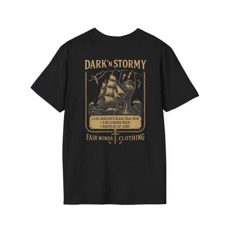 Drinking Unisex T-Shirt - Dark and Stormy Design