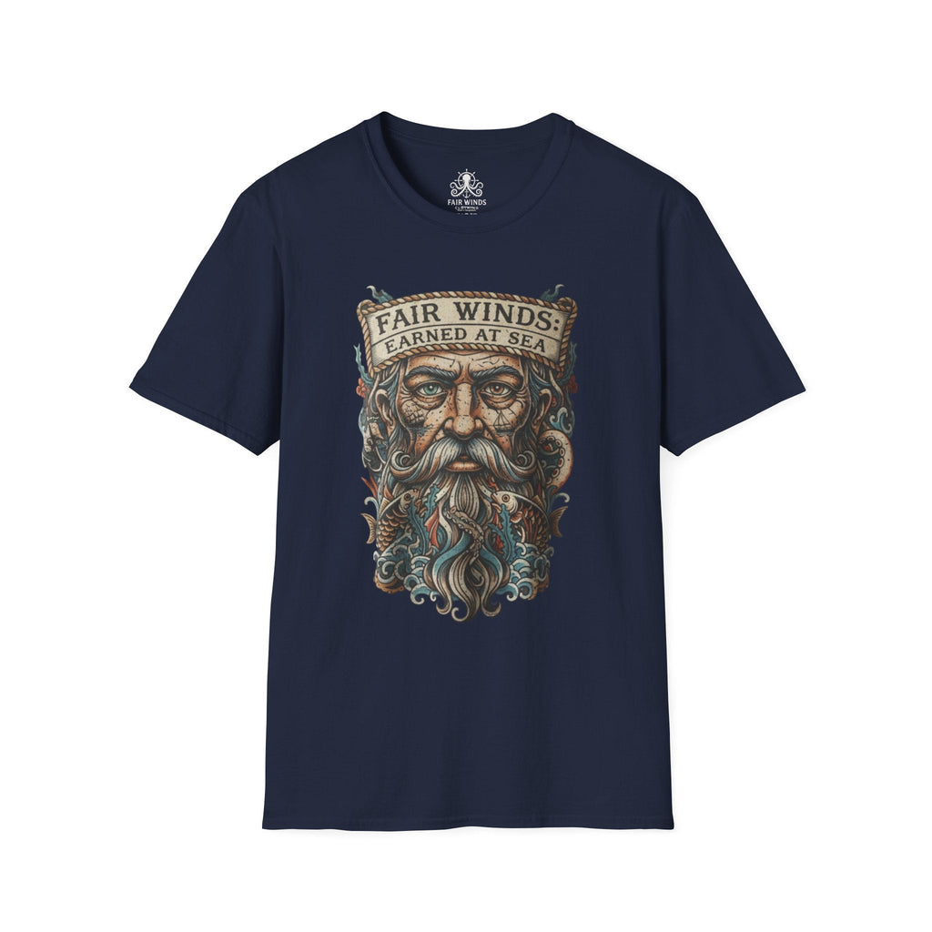 Fair Winds Salty Sailor T-Shirt — Nautical Beachy Tee for Sailors & Ocean Lovers - Fair Winds Clothing