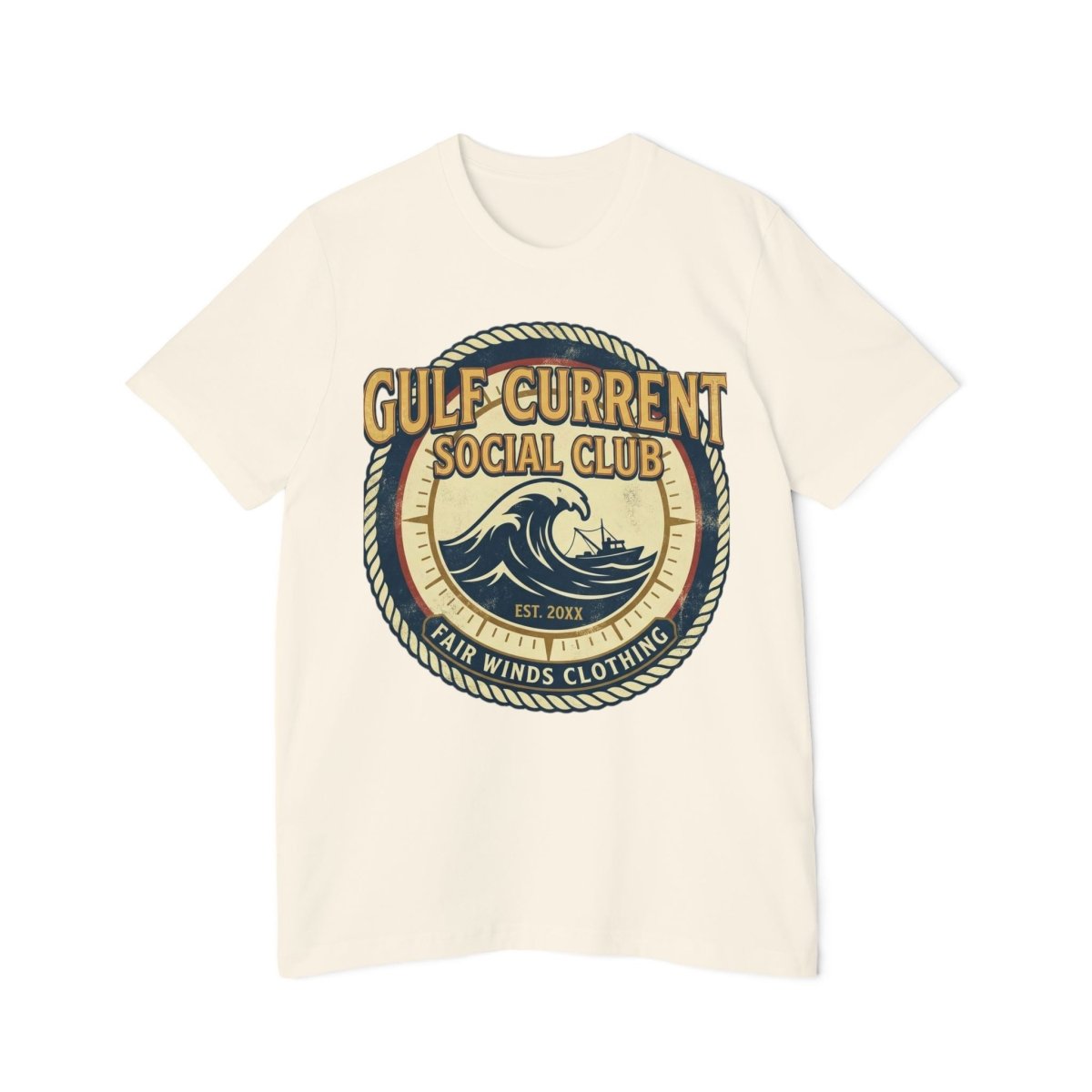 Gulf Current Social Club Marina Badge T-Shirt - Fair Winds Clothing
