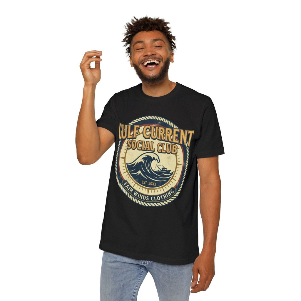 Gulf Current Social Club Marina Badge T-Shirt - Fair Winds Clothing