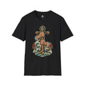 Hold Fast anchor and rope sailor tattoo T-shirt in black