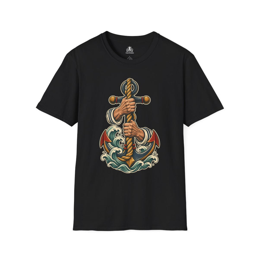 Hold Fast Anchor & Rope Sailor Tattoo T-Shirt
