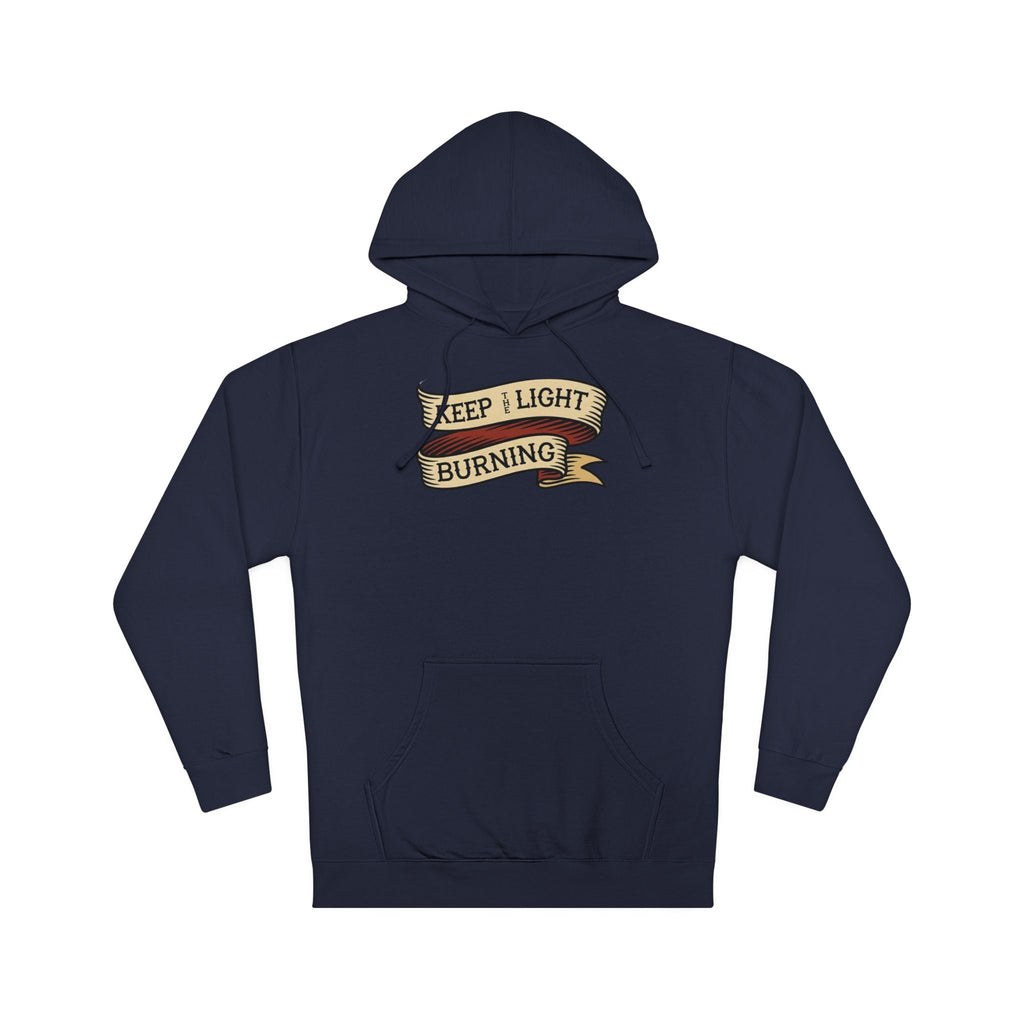 Lighthouse Keeper Hoodie — "Keep the Light Burning" Nautical Sweatshirt - Fair Winds Clothing