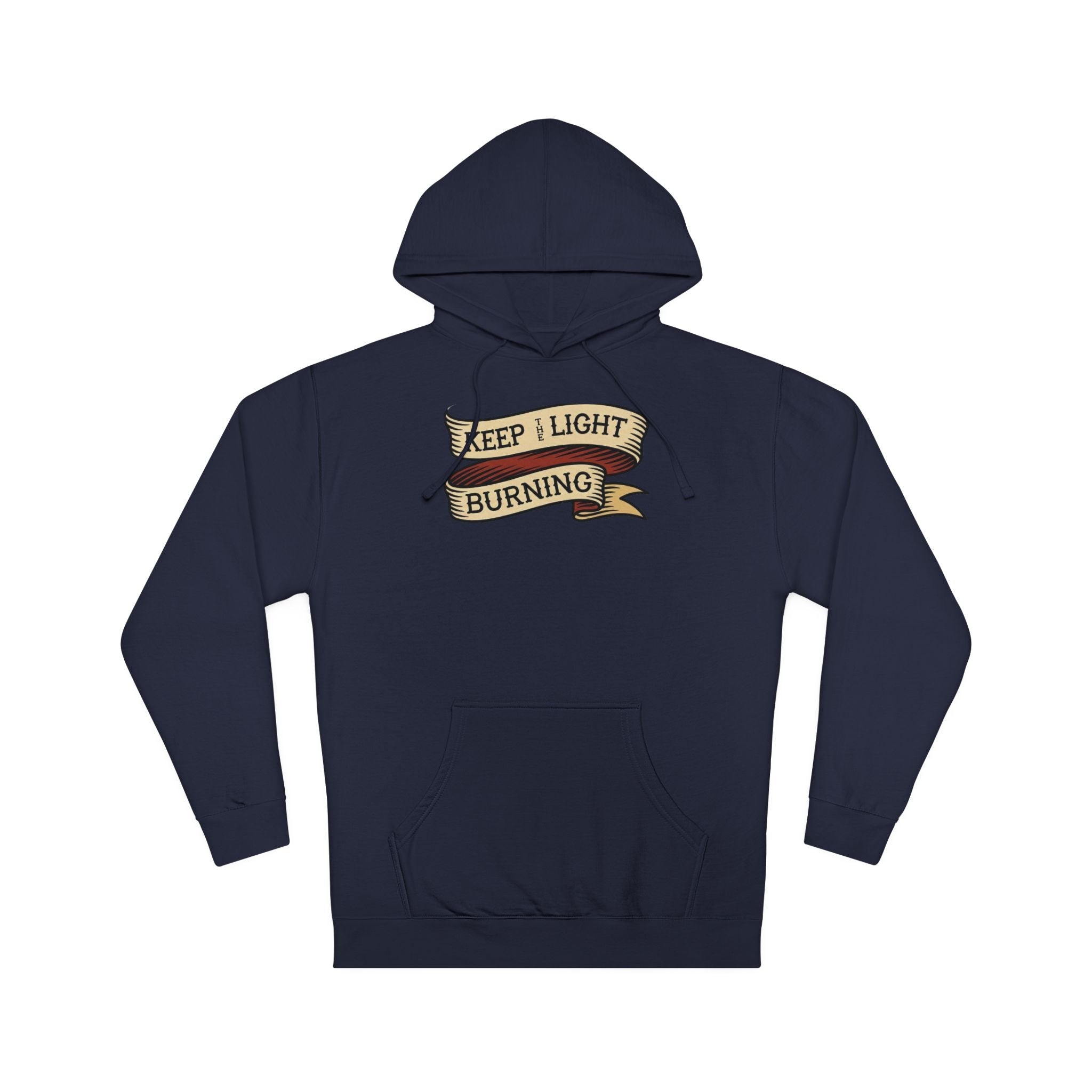 Lighthouse Keeper Hoodie — "Keep the Light Burning" Nautical Sweatshirt - Fair Winds Clothing
