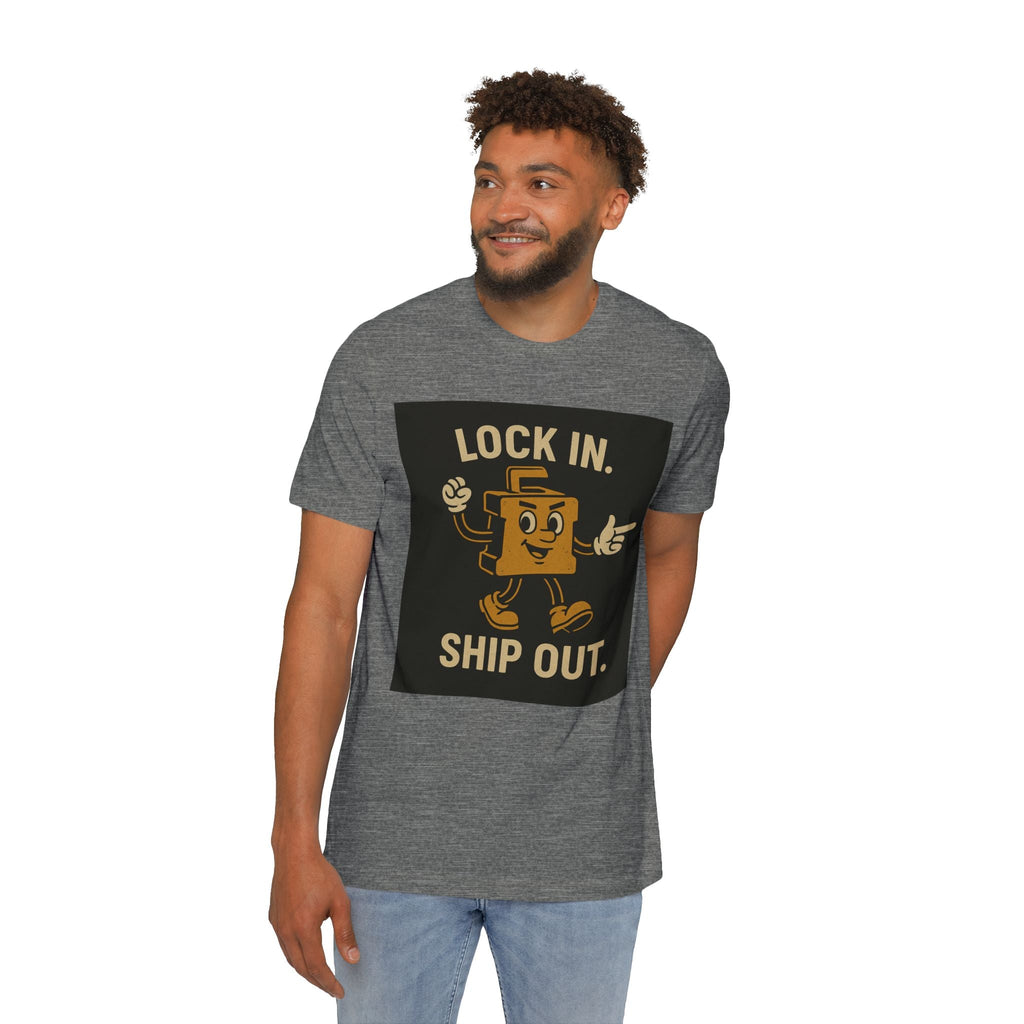 Longshoremen "Lock In, Shop Out" Tee — USA - Made Short Sleeve T-Shirt - Fair Winds Clothing