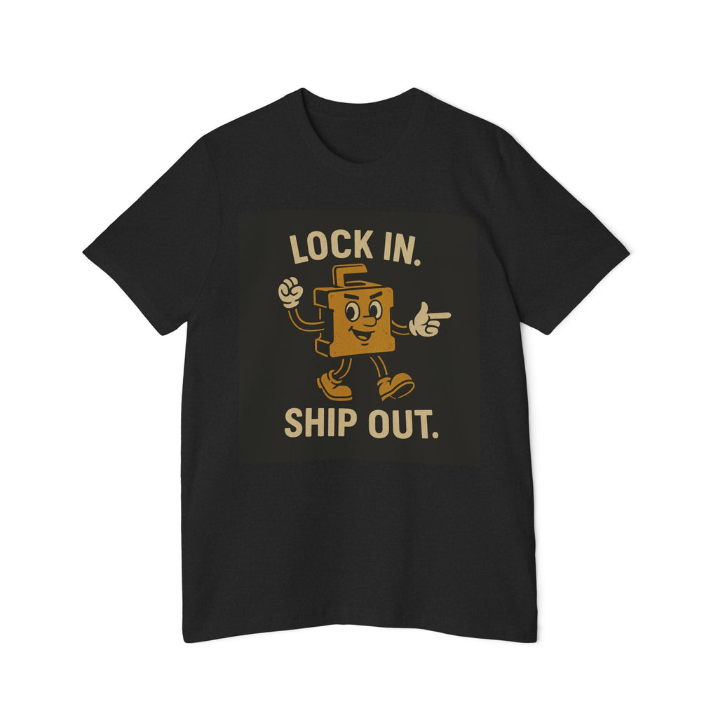 Longshoremen "Lock In, Shop Out" Tee — USA - Made Short Sleeve T-Shirt - Fair Winds Clothing