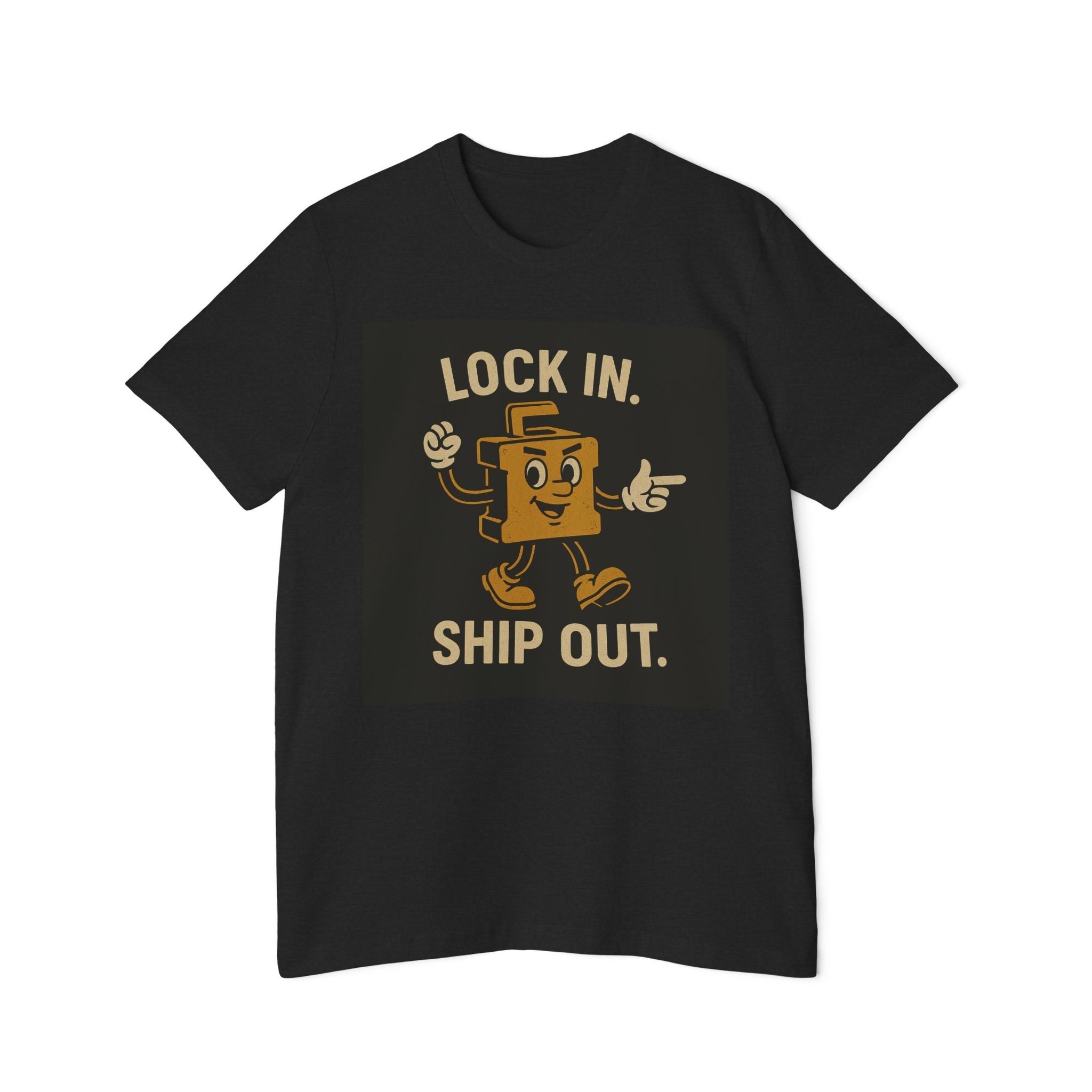 Longshoremen "Lock In, Shop Out" Tee — USA - Made Short Sleeve T-Shirt - Fair Winds Clothing