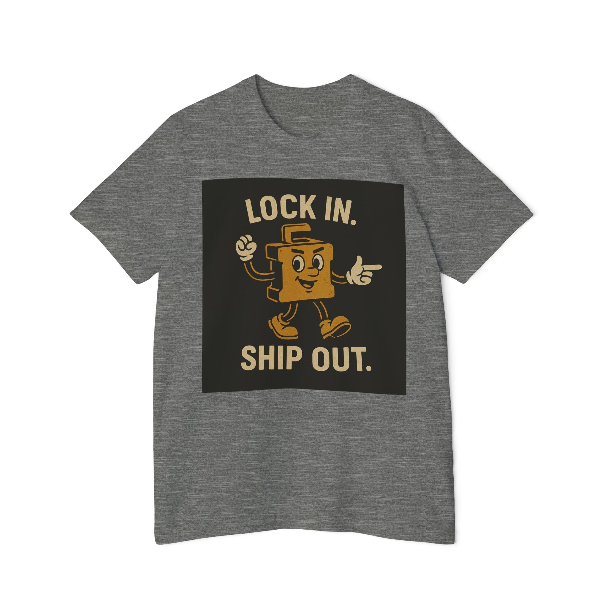 Longshoremen "Lock In, Shop Out" Tee — USA - Made Short Sleeve T-Shirt - Fair Winds Clothing