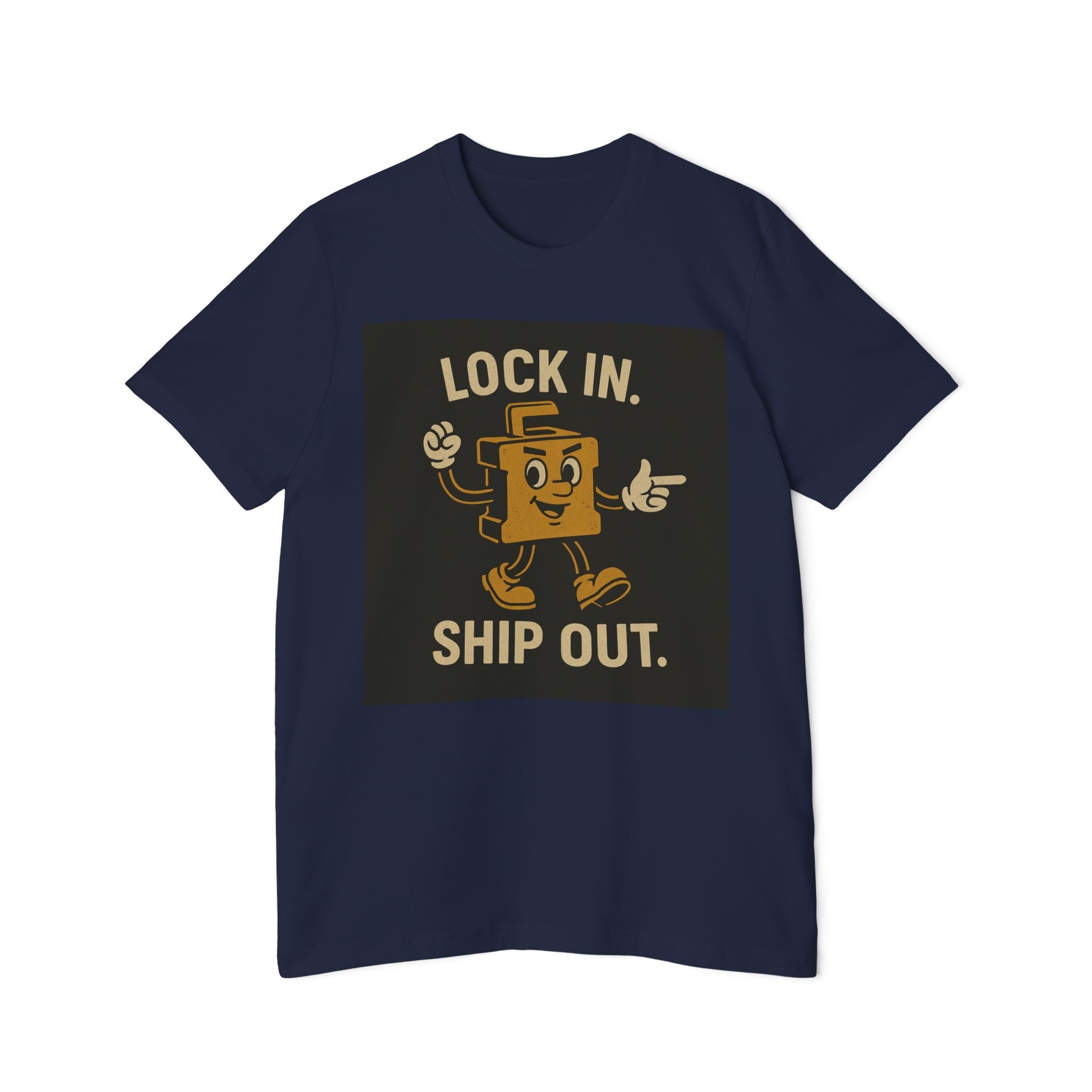 Longshoremen "Lock In, Shop Out" Tee — USA - Made Short Sleeve T-Shirt - Fair Winds Clothing