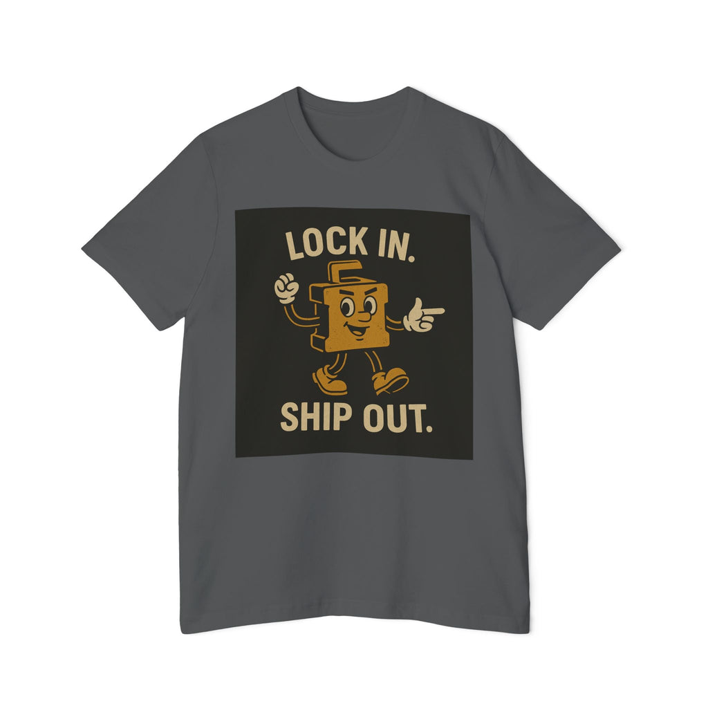 Longshoremen "Lock In, Shop Out" Tee — USA - Made Short Sleeve T-Shirt - Fair Winds Clothing