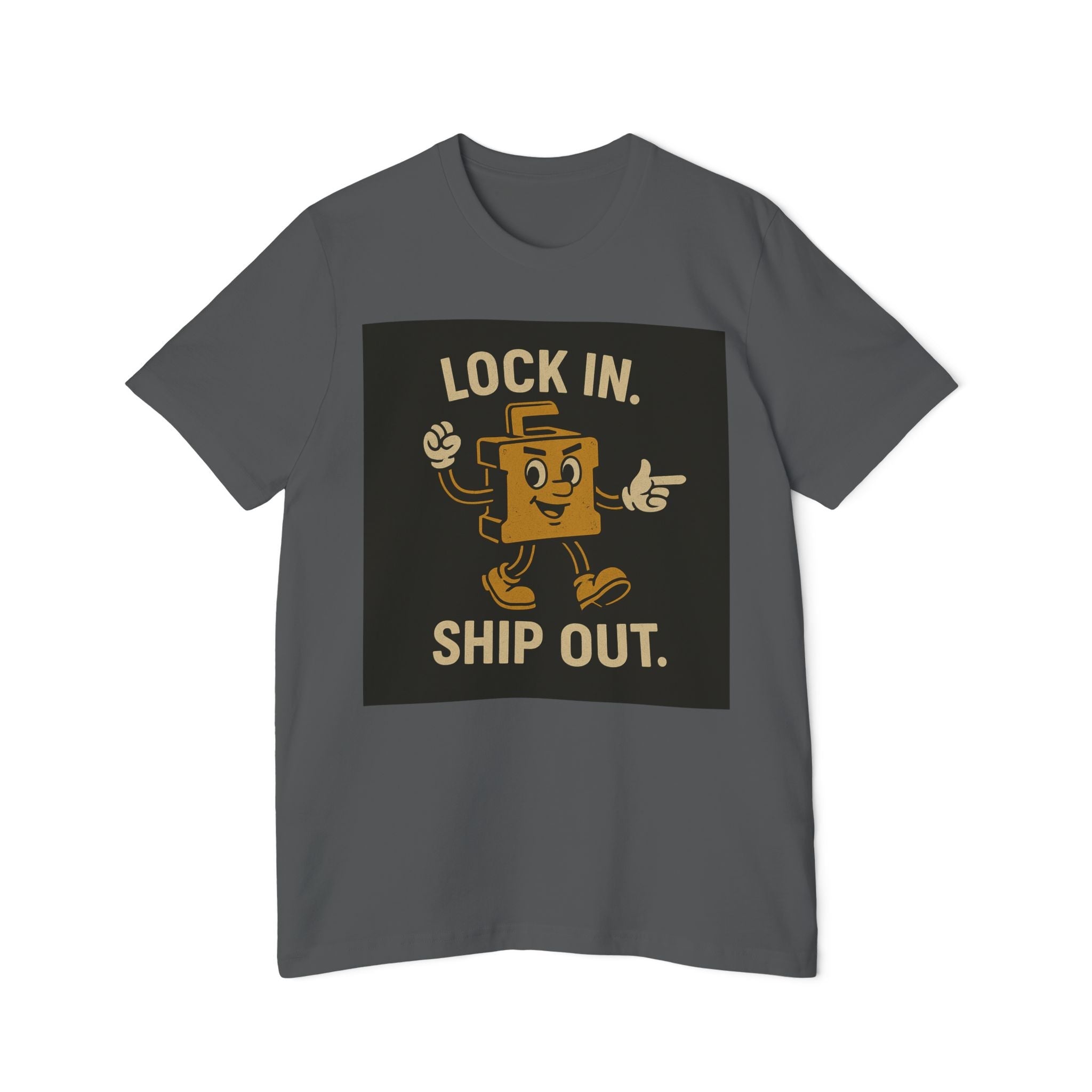 Longshoremen "Lock In, Shop Out" Tee — USA - Made Short Sleeve T-Shirt - Fair Winds Clothing