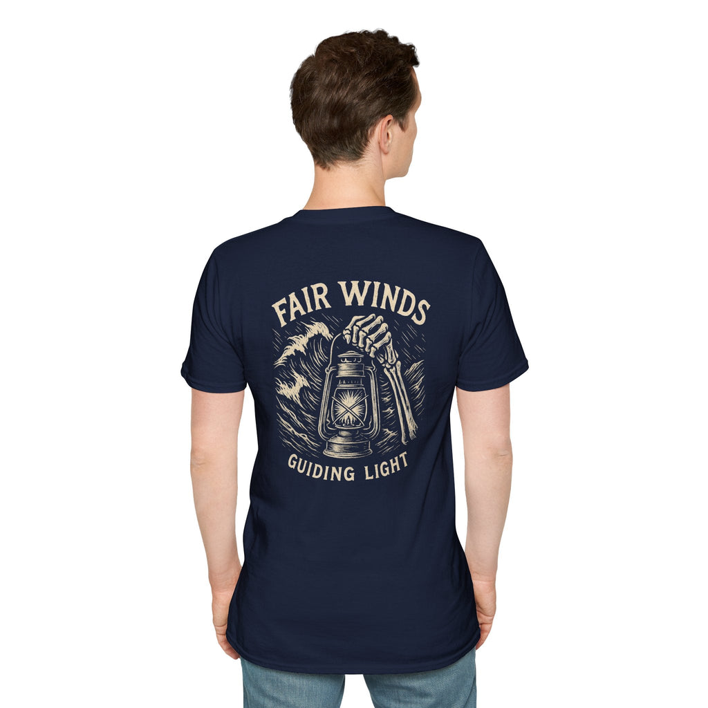 Nautical T-Shirt with Fair Winds Guiding Light Design - Fair Winds Clothing