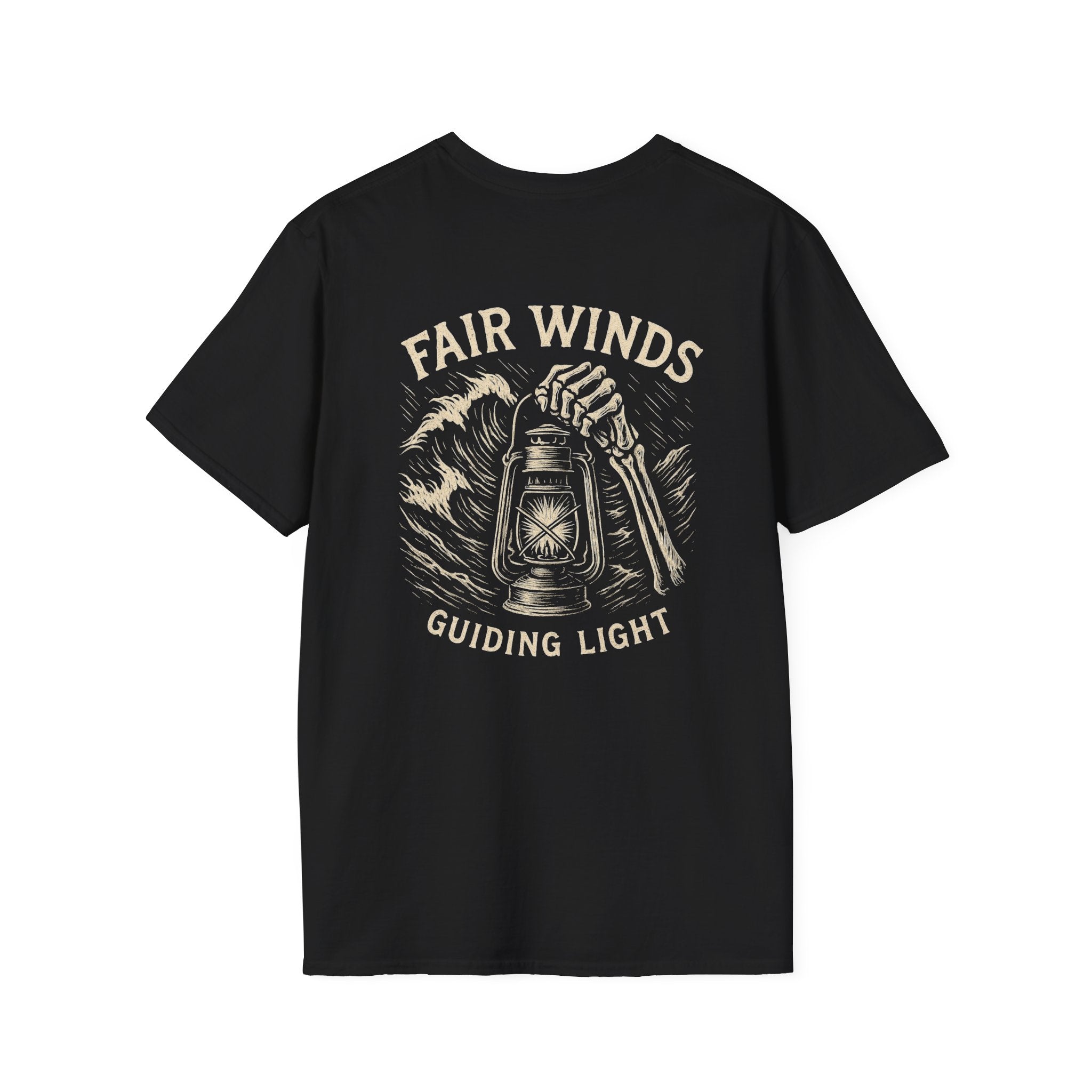 Nautical T-Shirt with Fair Winds Guiding Light Design - Fair Winds Clothing