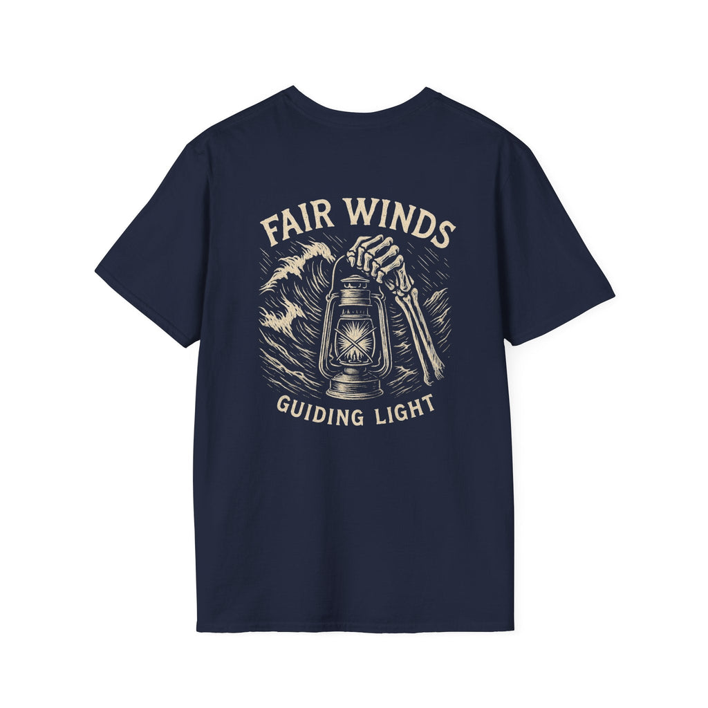Nautical T-Shirt with Fair Winds Guiding Light Design - Fair Winds Clothing