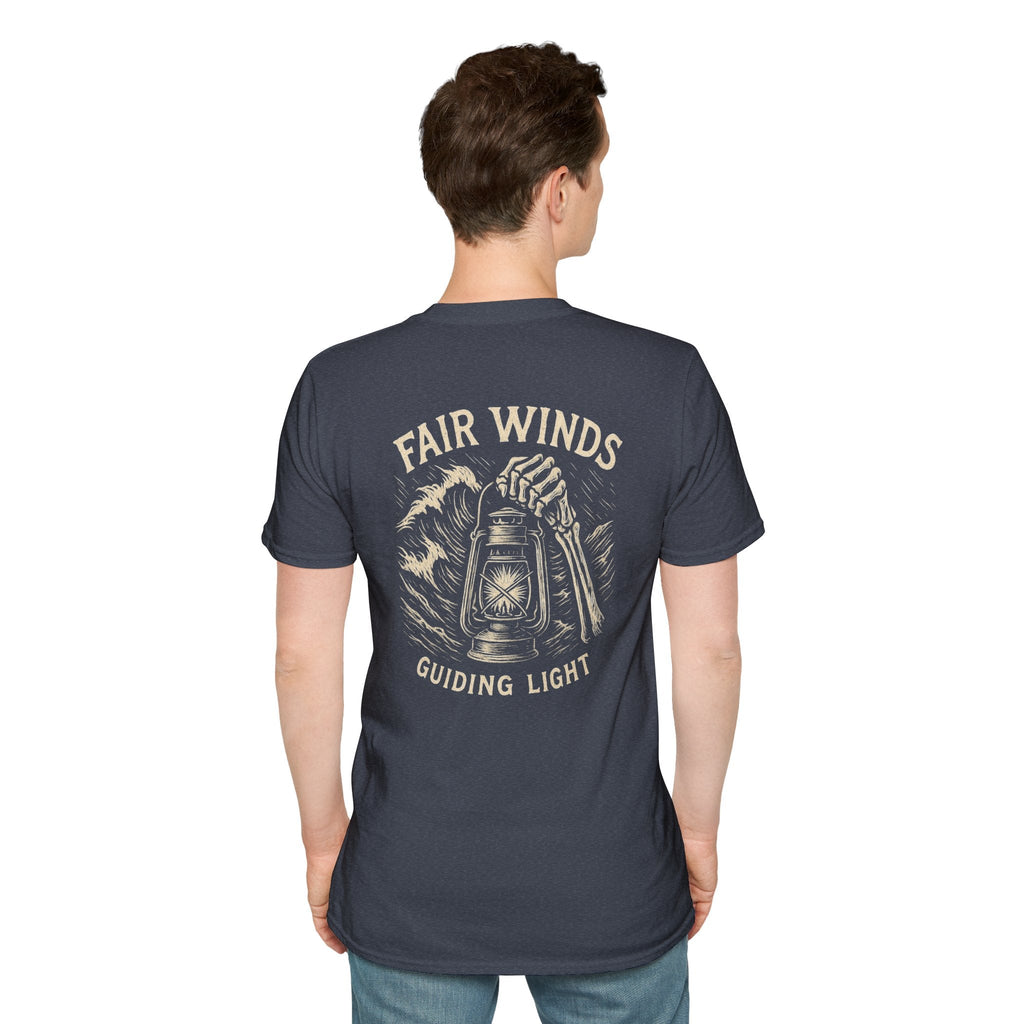Nautical T-Shirt with Fair Winds Guiding Light Design - Fair Winds Clothing