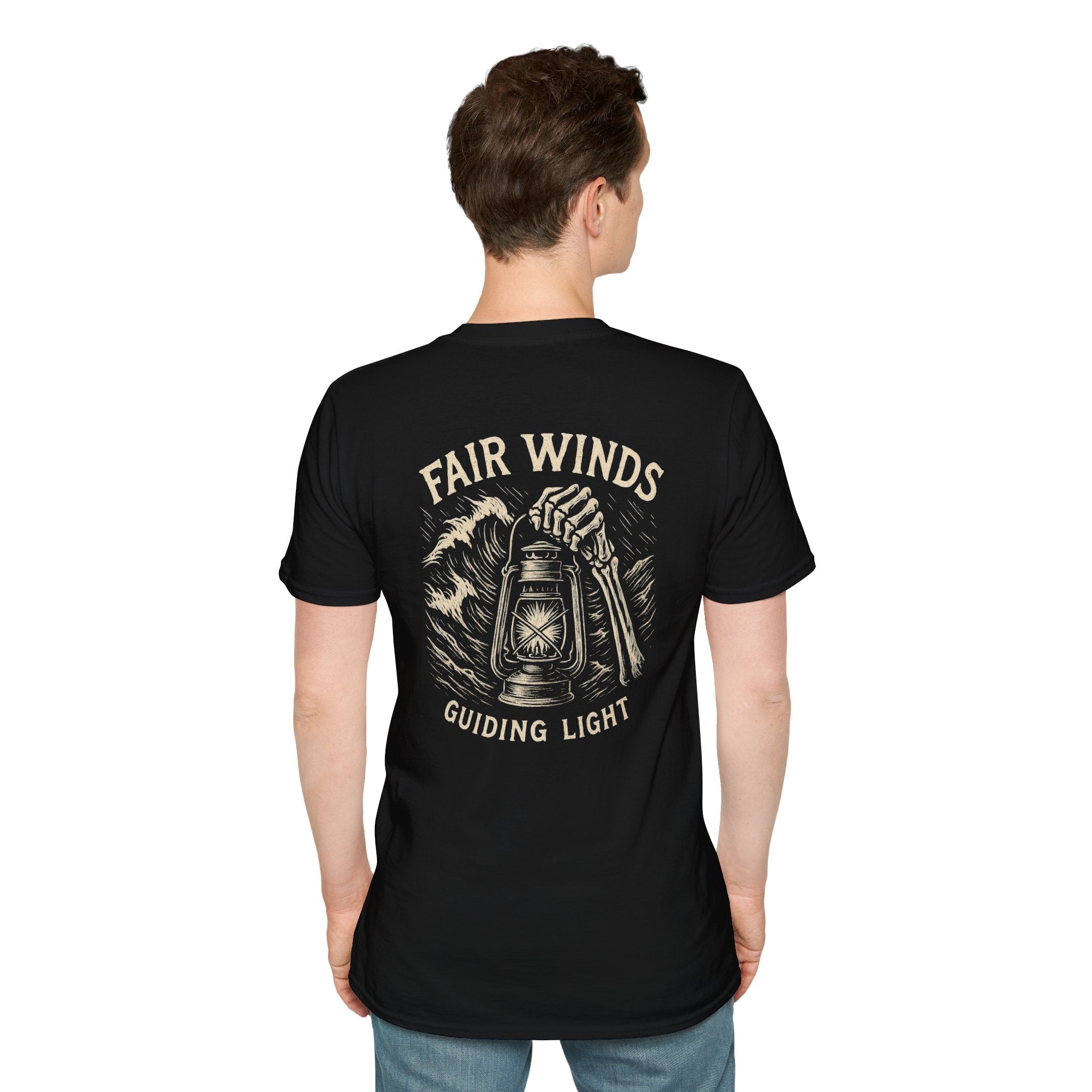 Nautical T-Shirt with Fair Winds Guiding Light Design - Fair Winds Clothing