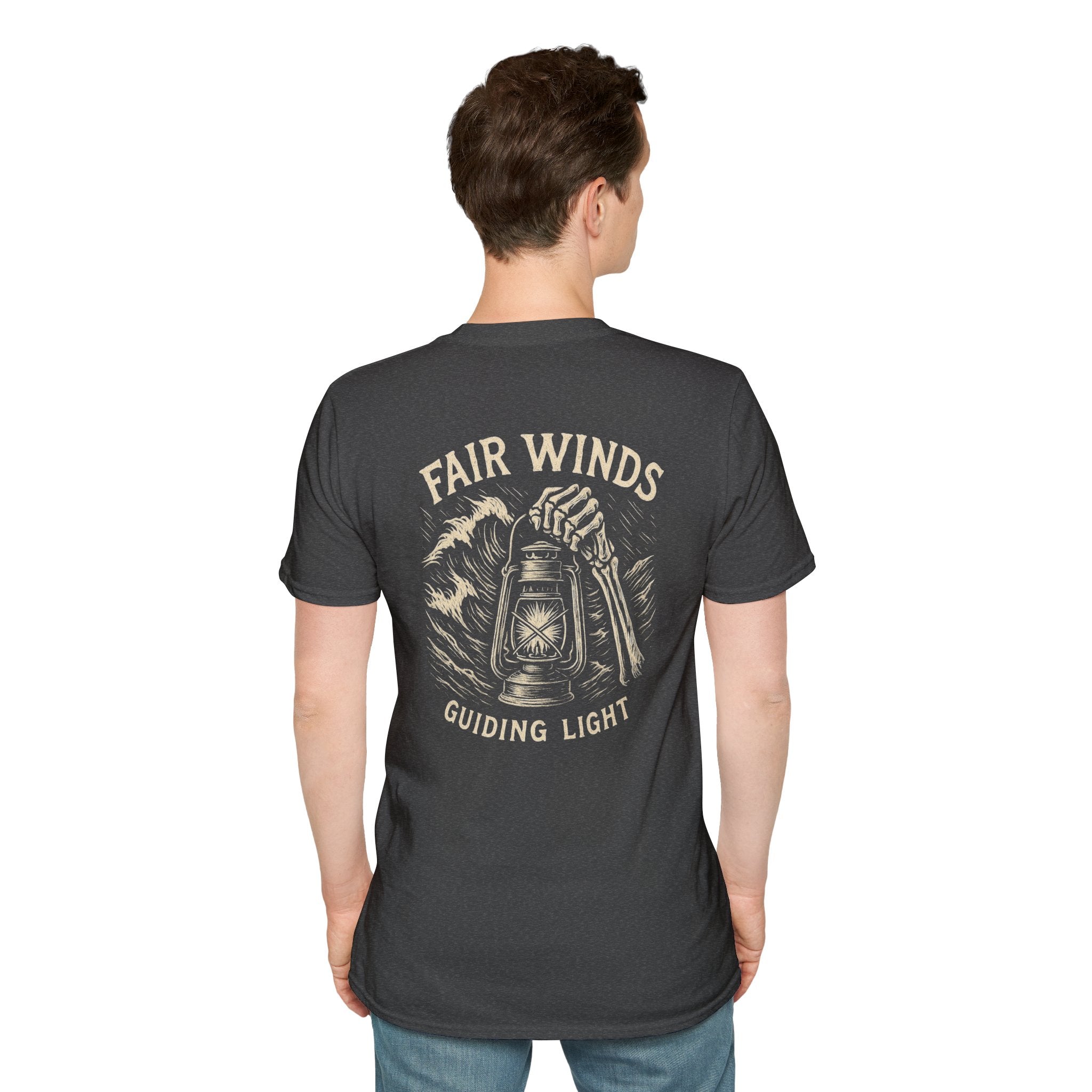 Nautical T-Shirt with Fair Winds Guiding Light Design - Fair Winds Clothing