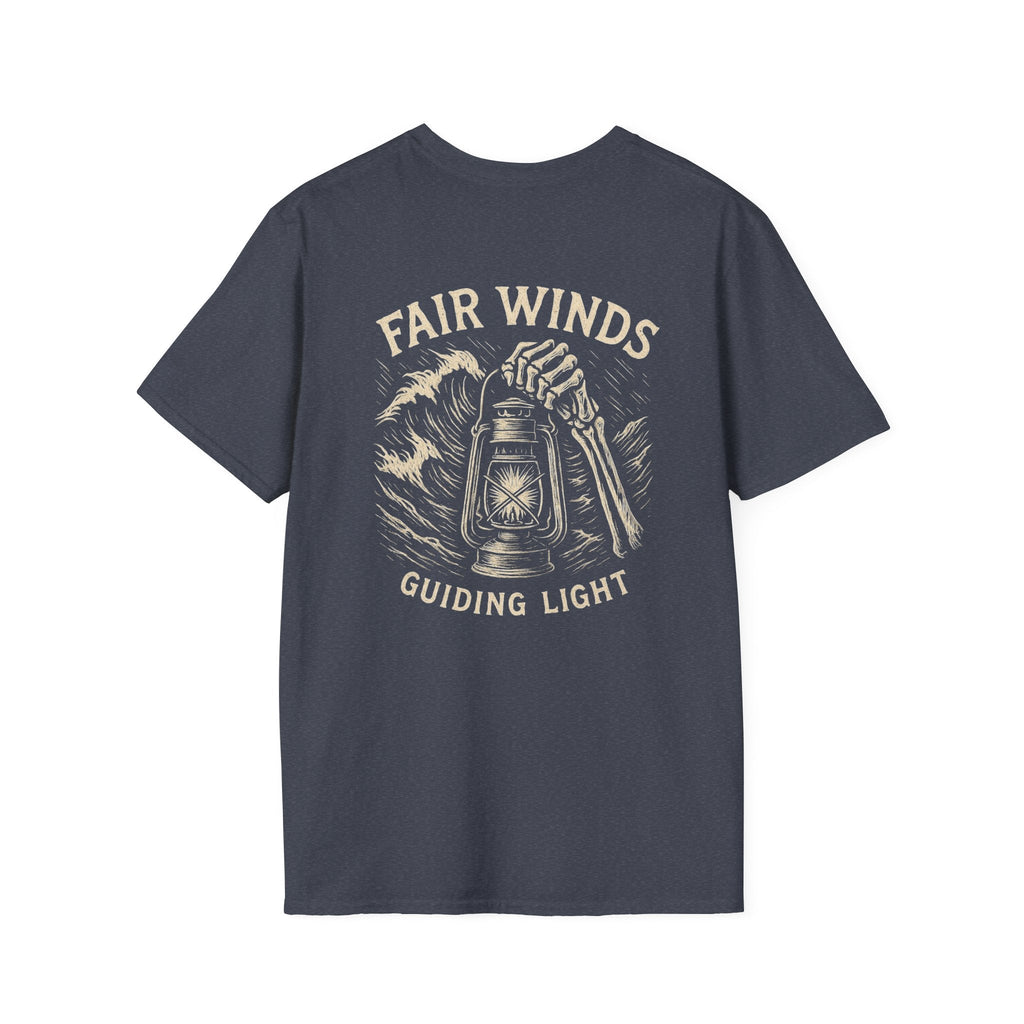 Nautical T-Shirt with Fair Winds Guiding Light Design - Fair Winds Clothing