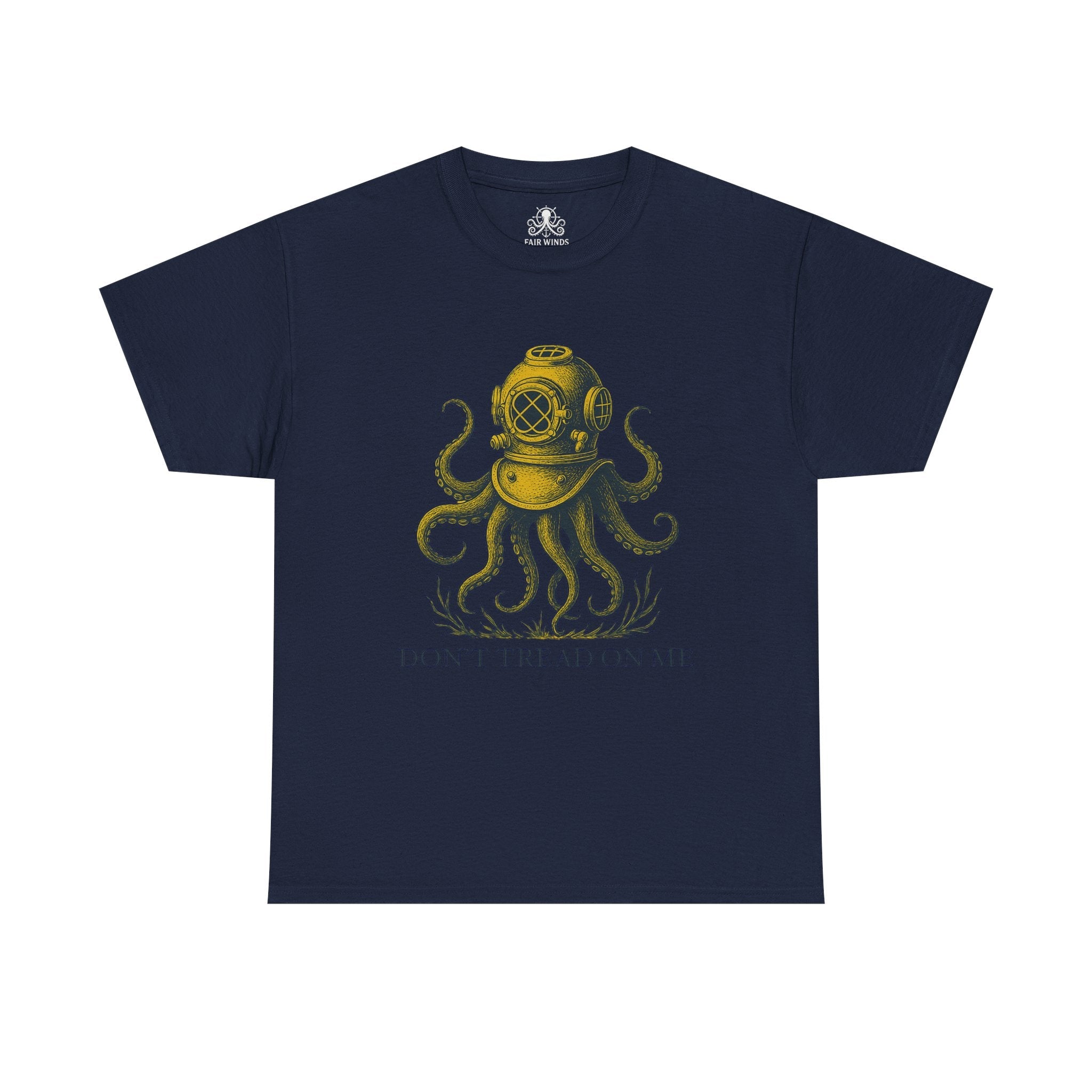 Navy Diver Tee - Don't Tread on Me Tee - Fair Winds Clothing
