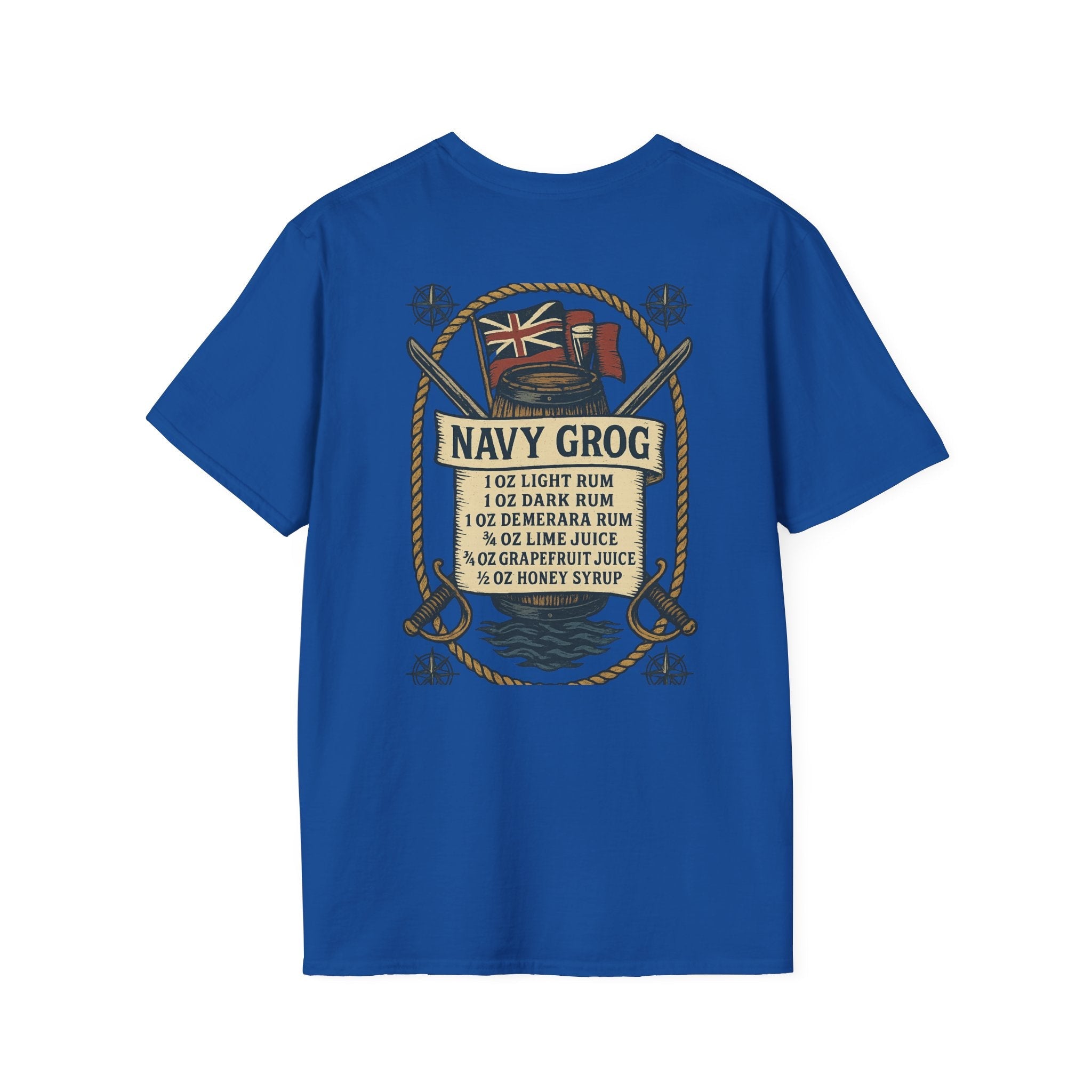 Navy Grog Drink T-Shirt - Fair Winds Clothing