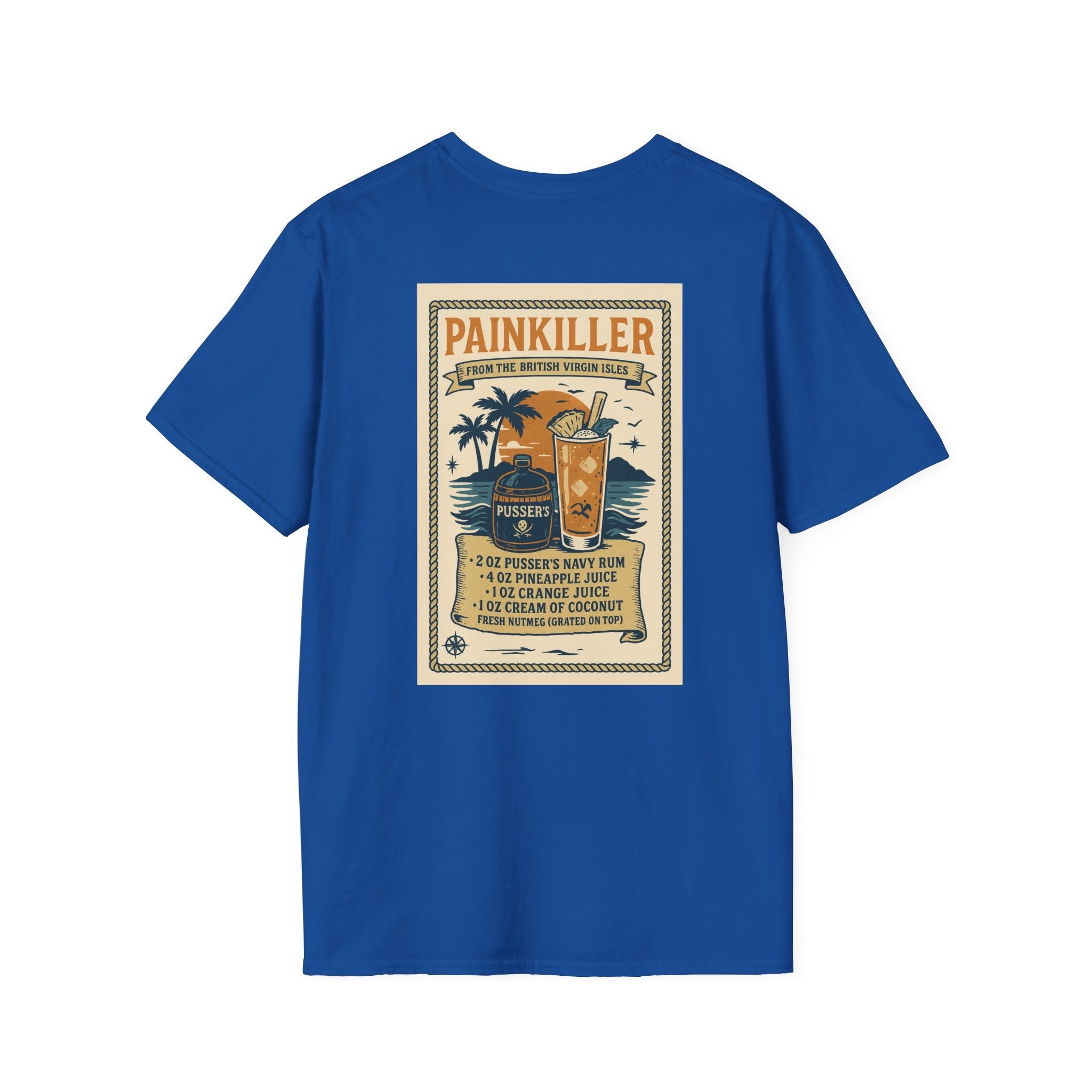 Pain Killer Drink Unisex Softstyle T-Shirt - Fair Winds Clothing