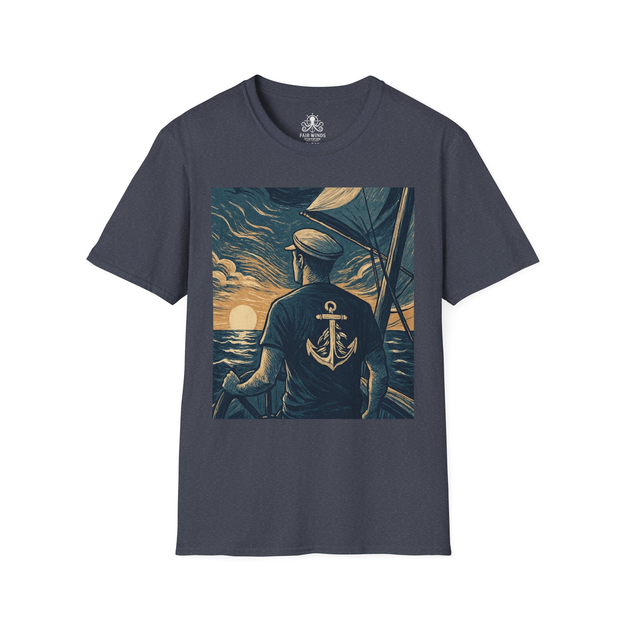 Sailor Helm T-Shirt - Fair Winds Clothing